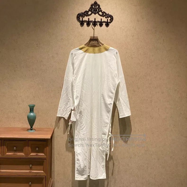 Loewe Loewe White Leather Letter Logo Dress Size XS / US 0-2 / IT 36-38 - 4 Thumbnail