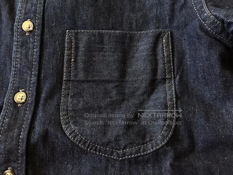 Vintage RGT Oak White Denim Shirt. Size US S / EU 44-46 / 1 - 5 Thumbnail