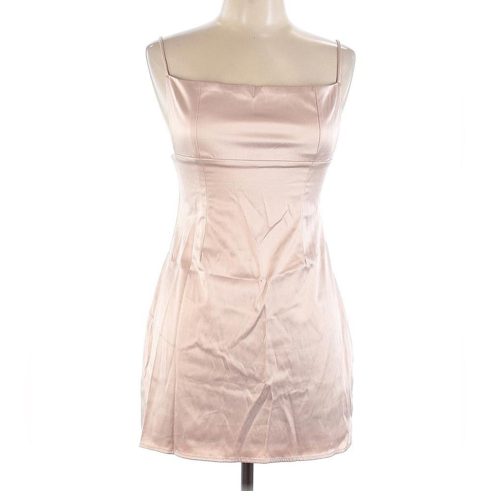Designer Pale Pink Lucy in the Sky Mini Dress Size L / US 10 / IT 46 - 1 Thumbnail