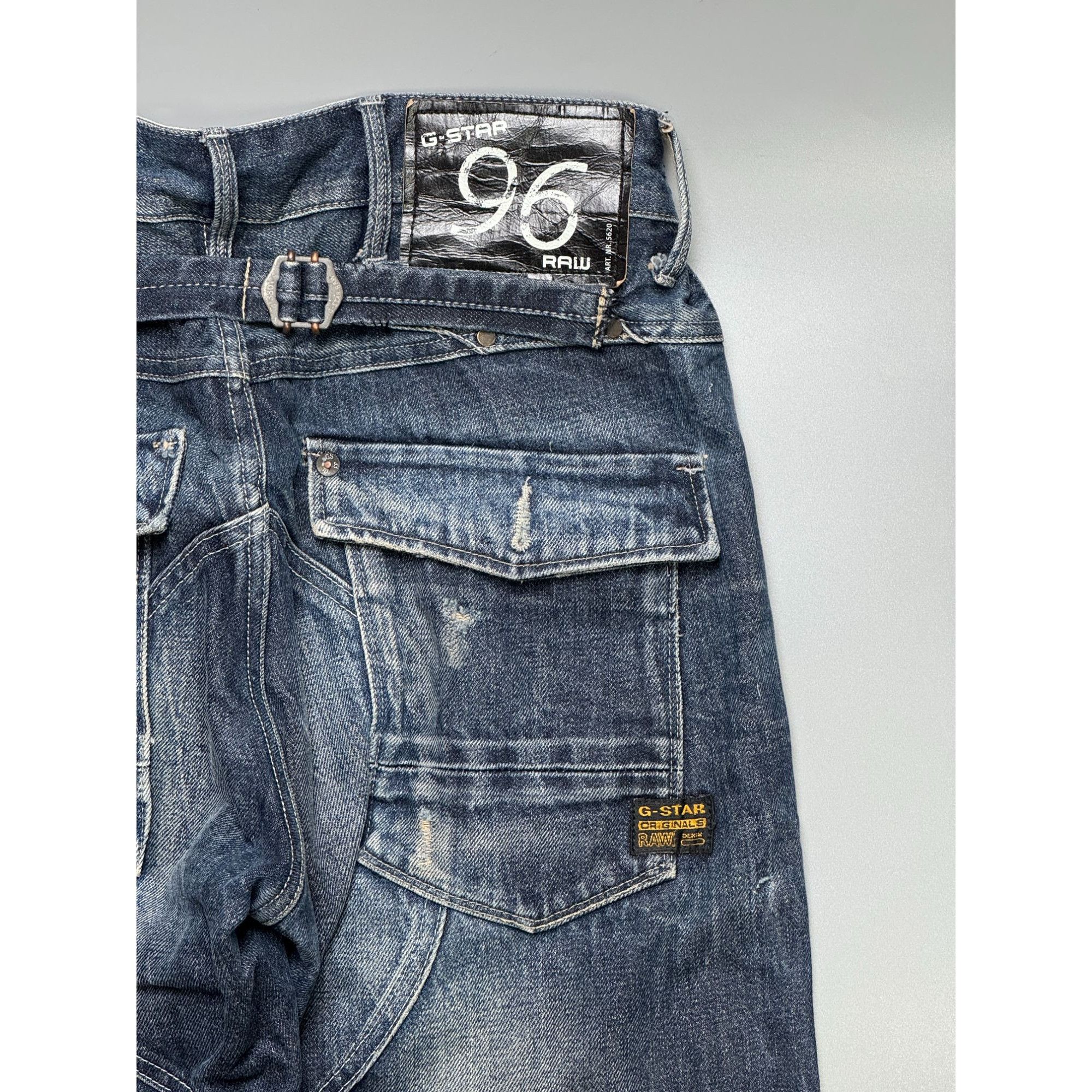 G-Star G-Star Vintage Denim Cargo Pants (Y1158) Size US 29 - 14 Thumbnail