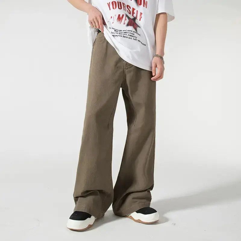 Japanese Brand Loose wide leg straight leg solid color jeans Size US 32 / EU 48 - 1 Thumbnail