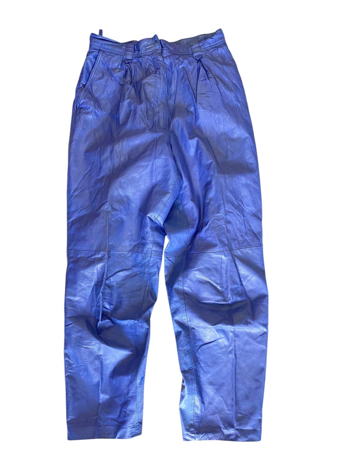 Genuine Leather Vtg Leather Pants 24 Size US 26 / EU 42 - 1 Thumbnail