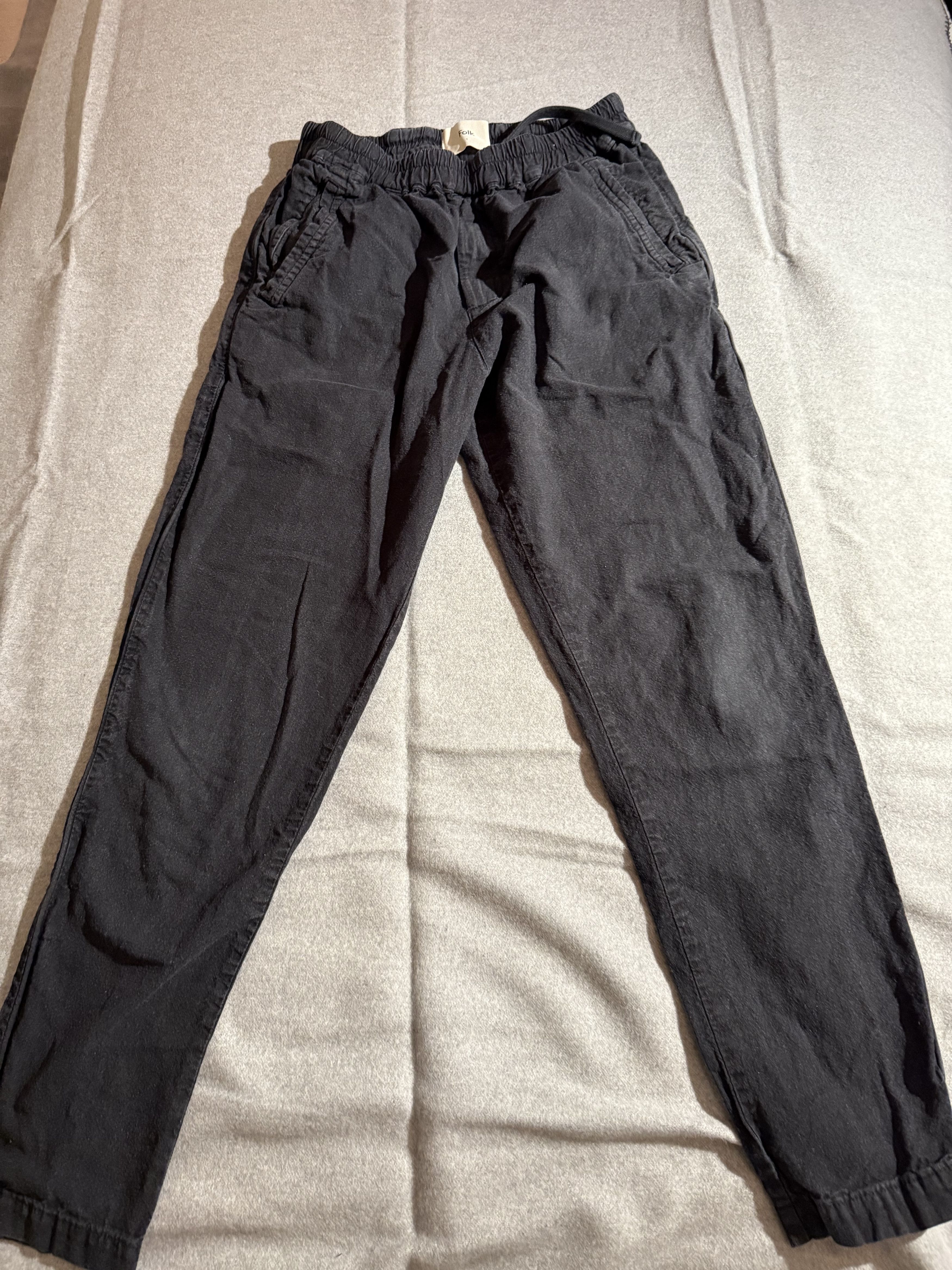 Folk Elastic casual pants in faded black Size US 29 - 1 Thumbnail