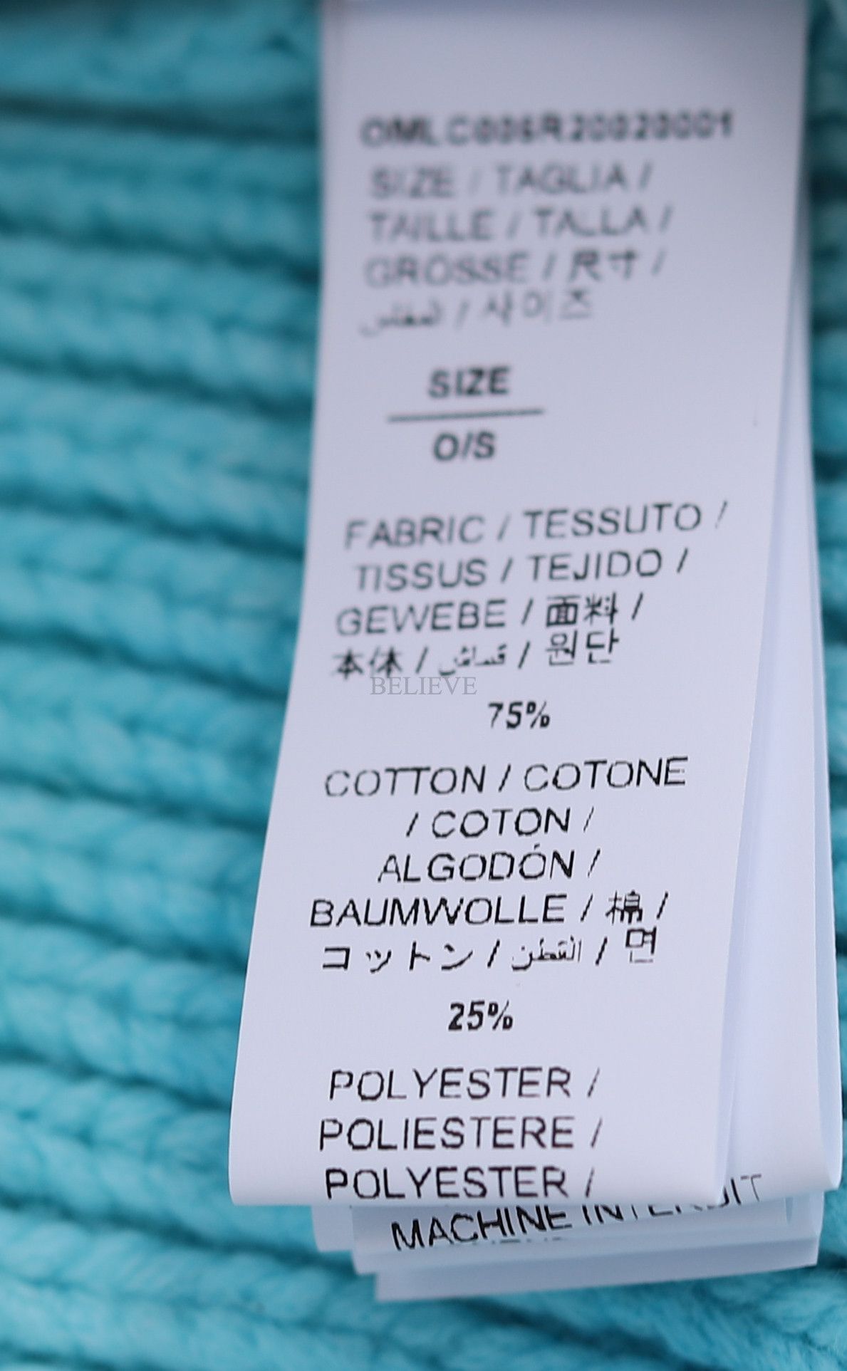 Off-White OFF-WHITE BALACLAVA LIGHT BLUE NEW 544 Size ONE SIZE - 7 Thumbnail