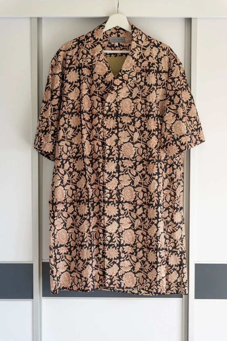 Yohji Yamamoto Yohji Yamamoto Yohji Yamamoto Floral Short Sleeve Shirt Size US L / EU 52-54 / 3 - 1 Thumbnail