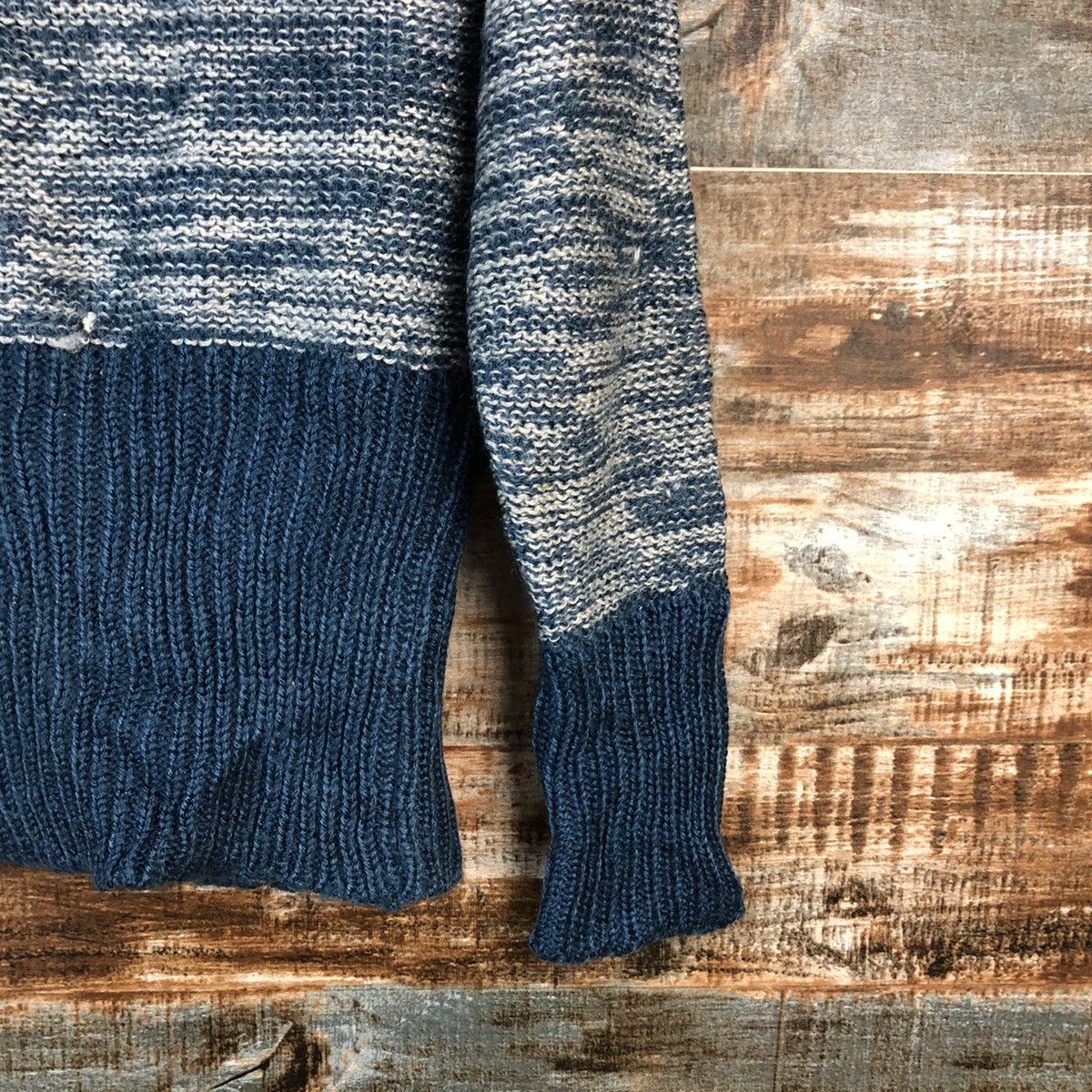 Homespun Knitwear × Japanese Brand Poly Achul Blue Knitwear #A2407 Size M / US 6-8 / IT 42-44 - 15 Thumbnail