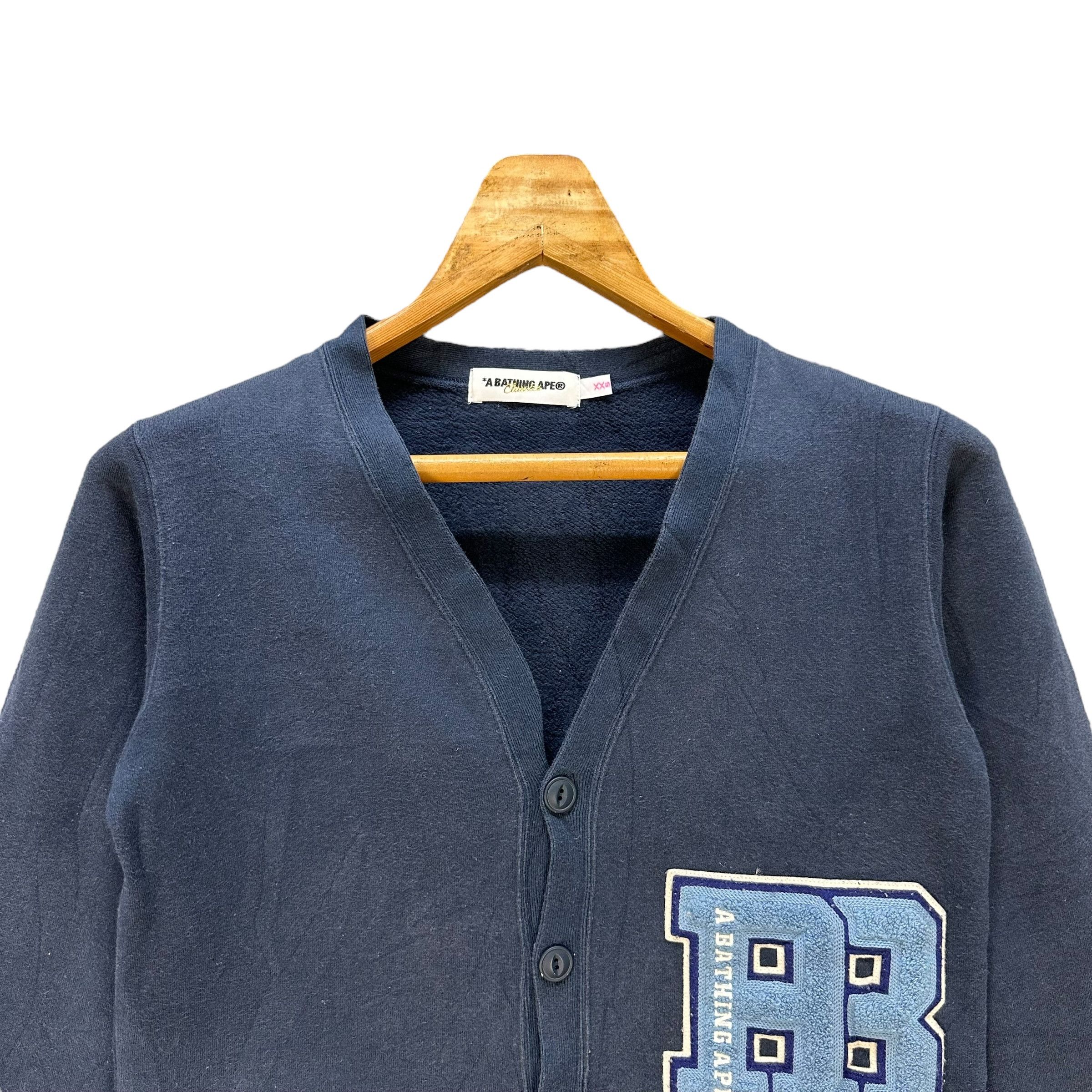 Bape A BATHING APE Cat Eyes Buttons Cardigan Sweater #A80-1919 Size XXS / US 00 / IT 34 - 2 Thumbnail