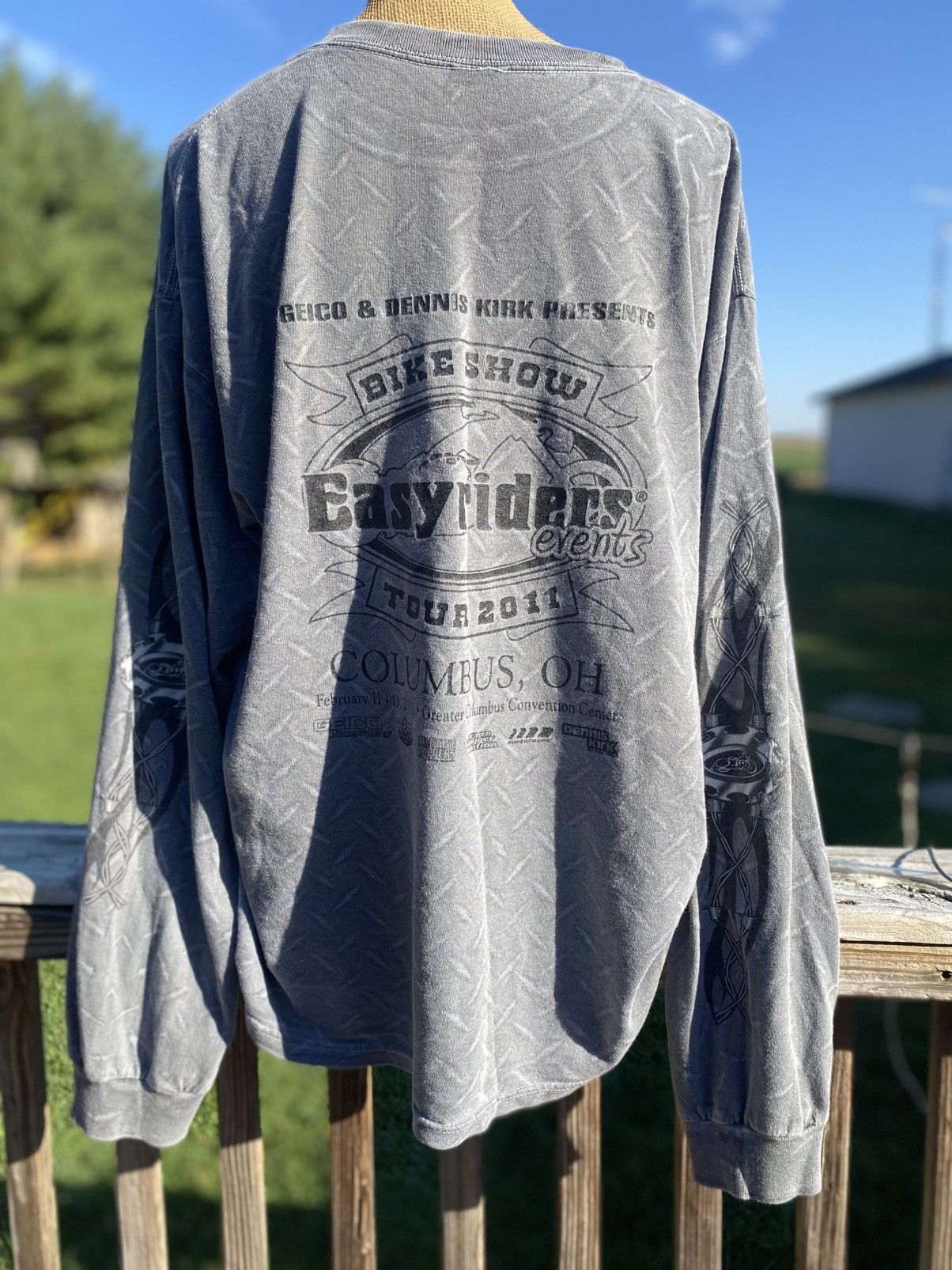 Other Vintage 2011 Easyriders Long Sleeve Diamond Plate Gray XL Size US XL / EU 56 / 4 - 7 Thumbnail