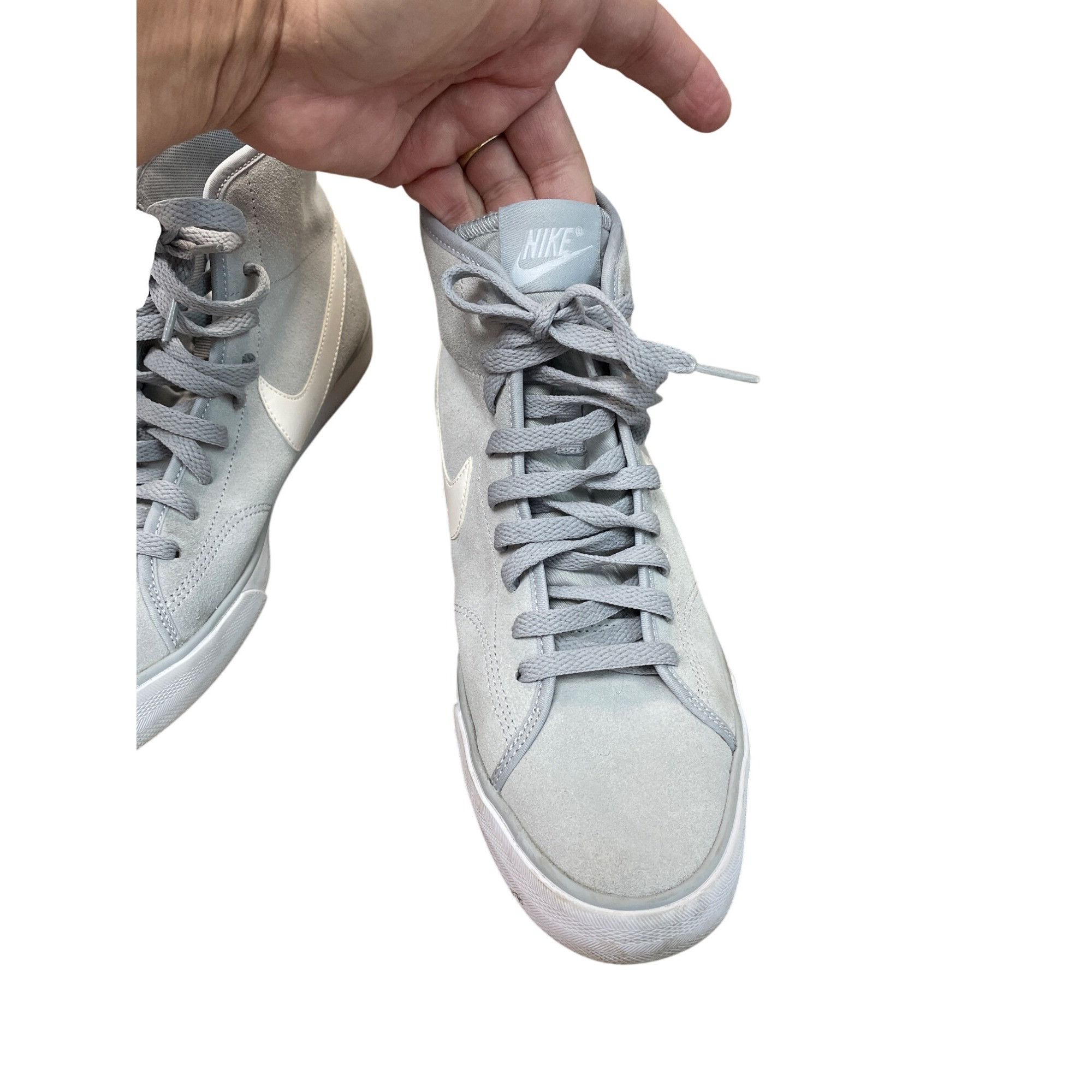 Nike Nike Primo Court Mid Suede Top gray white Sneakers Size 10 S Size US 10 / EU 43 - 9 Thumbnail