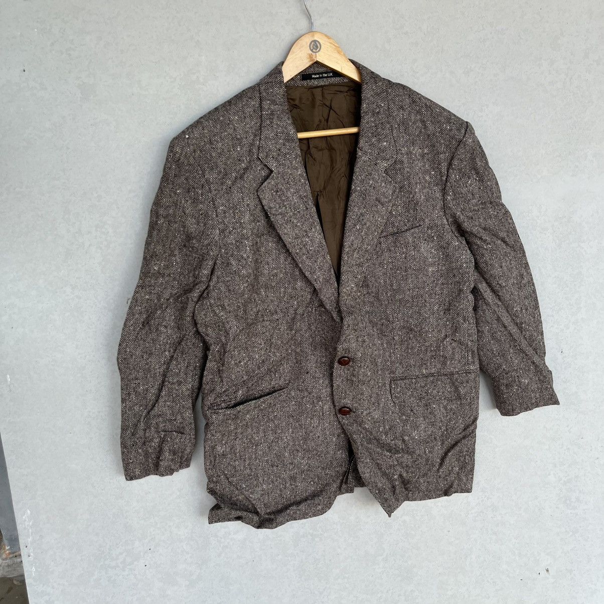 Other Vintage Brown Wool Blazer With A Classic Fit Size XL Size 52S - 3 Thumbnail