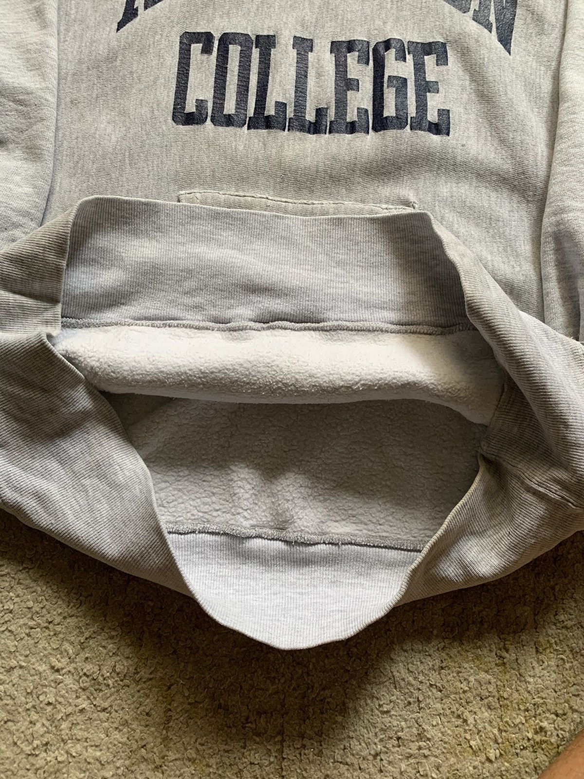 Champion × Vintage Vintage 90’s Champion Reverse Weave College Hoodie Size US XL / EU 56 / 4 - 5 Thumbnail