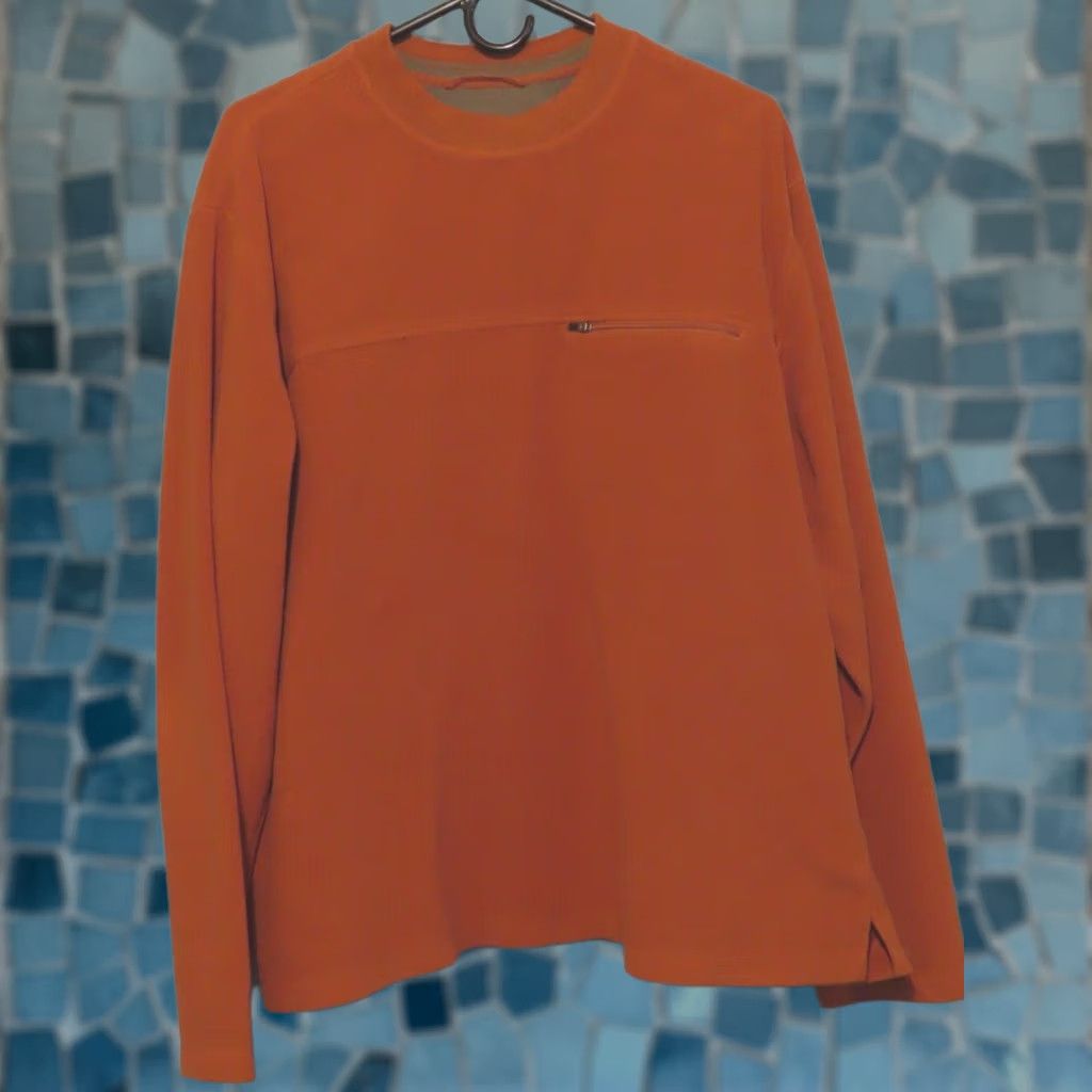 Vintage VINTAGE? READ LL Bean Mens Sweatshirt Long Sleeve Orange Pullover Crewneck XL Orange Copper Sweatshirt Men Regular Size XL Pullover Sweatshirt Size US XL / EU 56 / 4 - 1 Thumbnail