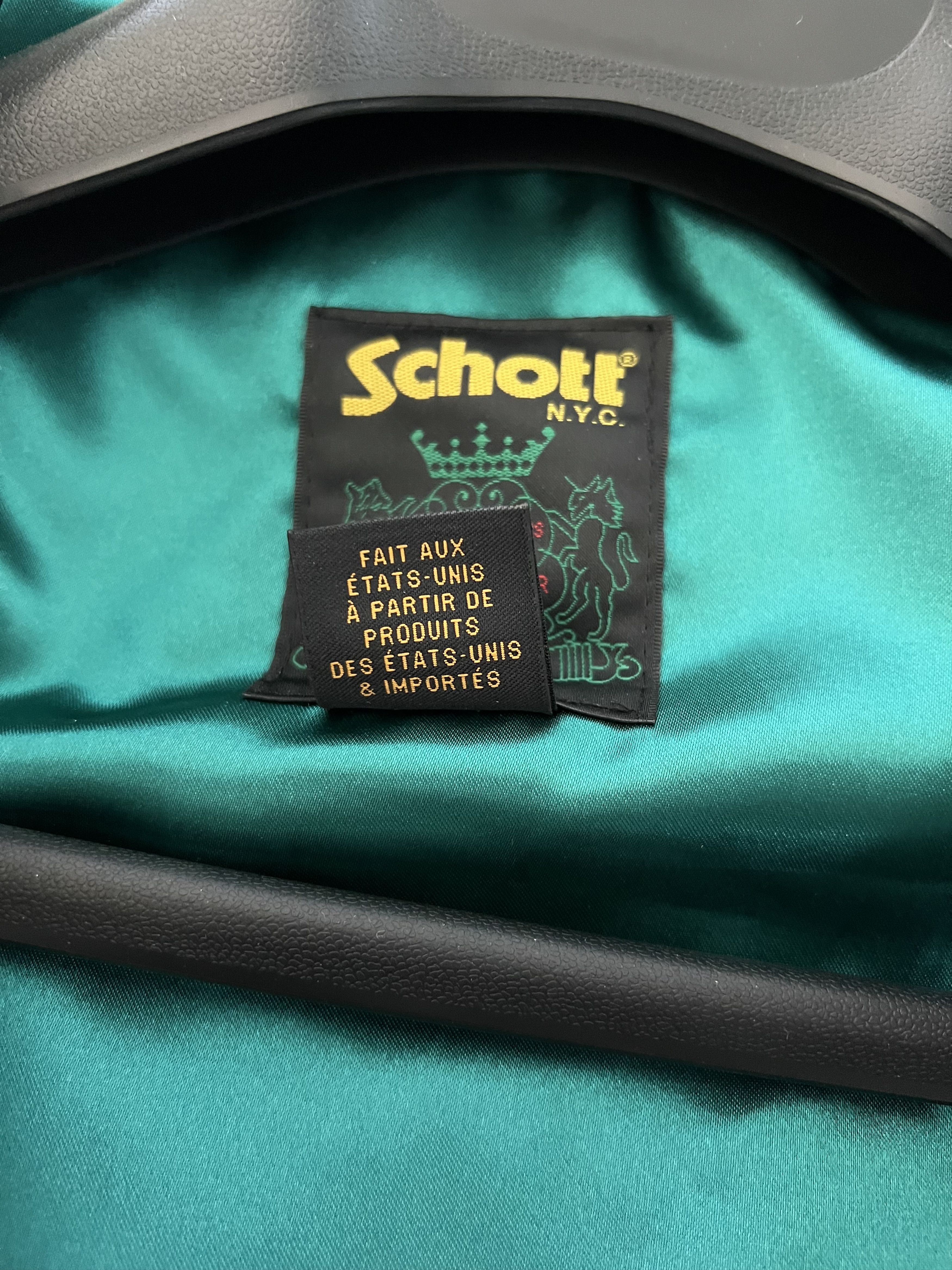Golf le Fleur Golf le Fleur Schott Call Me Leather Work Jacket in Cream Size US L / EU 52-54 / 3 - 12 Thumbnail