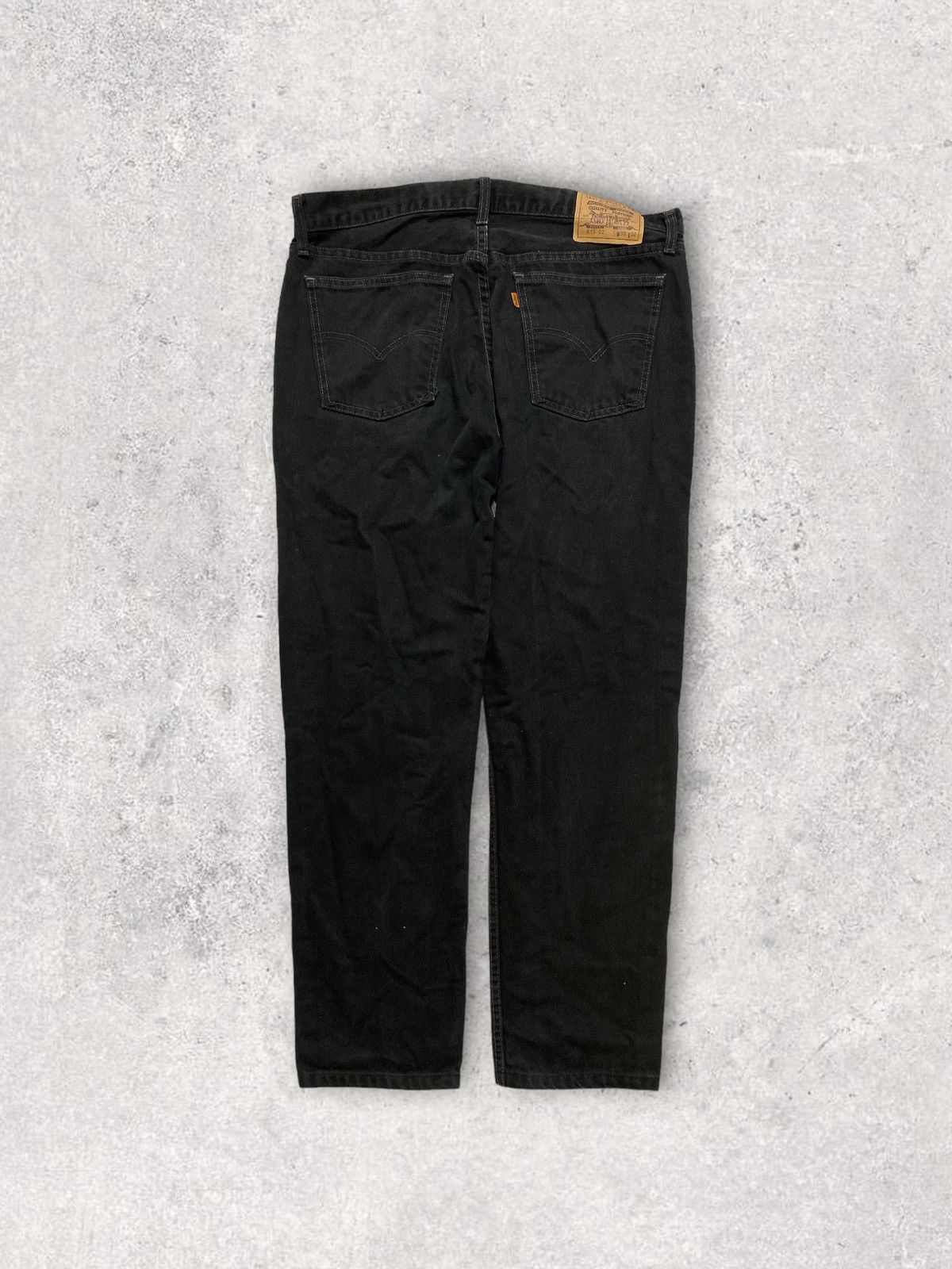 Levi's × Vintage Levi’s 615 Strauss black denim 90s orange tab streetwear Size US 38 / EU 54 - 3 Thumbnail