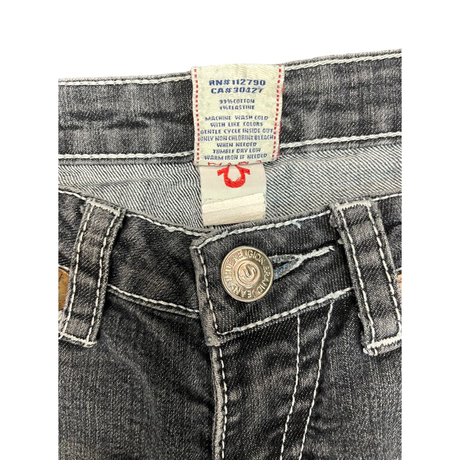 True Religion True Religion Jeans Joey Super T World Tour Distressed USA 26x33 Denim Straight Mens Jeans Blue Jean 100% Cotton Size US 26 / EU 42 - 4 Thumbnail