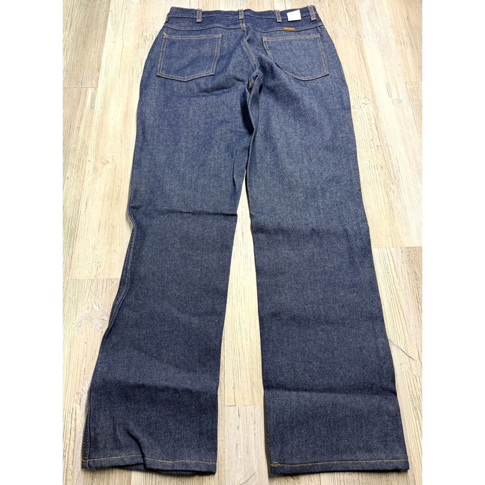 Denime VINTAGE BIG BEN Raw Denim Jeans Dark Indigo Workwear 34x32 NWT NOS Mens Size US 34 / EU 50 - 5 Thumbnail