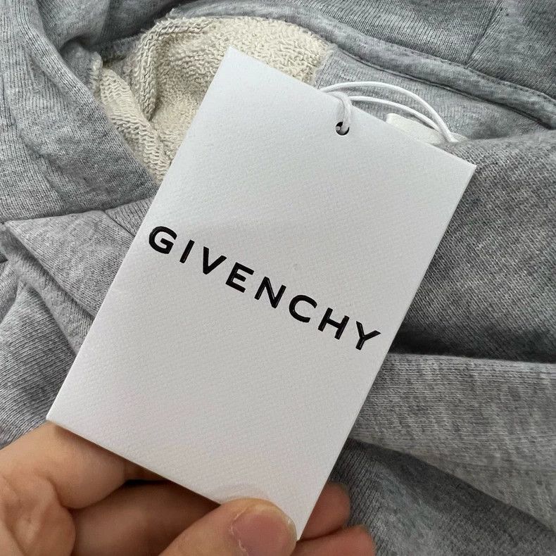 Givenchy Givenchy Grey Printed Logo Short Hoodie M Size Size US M / EU 48-50 / 2 - 6 Thumbnail