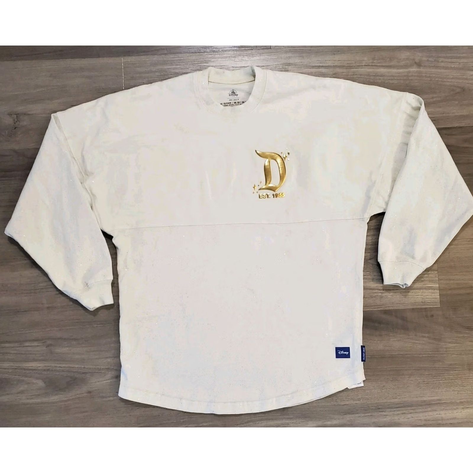 Disney Disneyland Resort Spirit Jersey Long Sleeve Beige Gold Cinderella Castle XS Size US XS / EU 42 / 0 - 2 Thumbnail