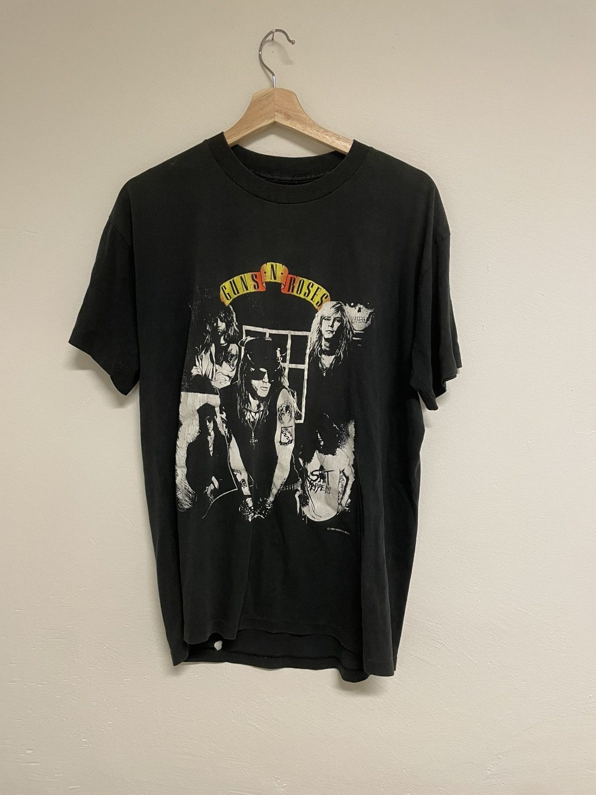 Guns N' Roses × Vintage 1980s Guns N Roses Appetite For Destruction Tee Size US L / EU 52-54 / 3 - 1 Thumbnail
