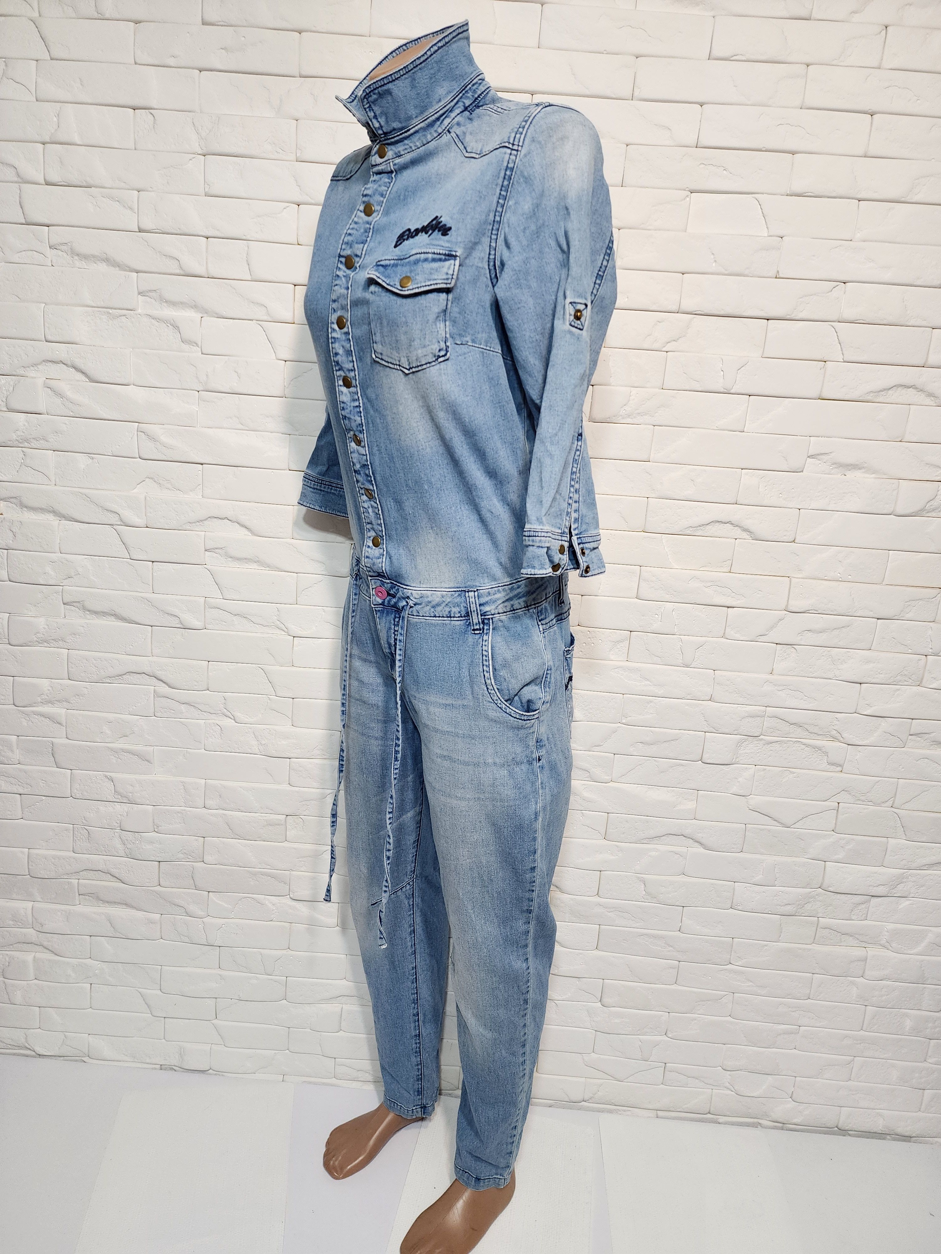 Denim & Co. Denim Women's Jumpsuit Size 32" / US 10 / IT 46 - 2 Thumbnail