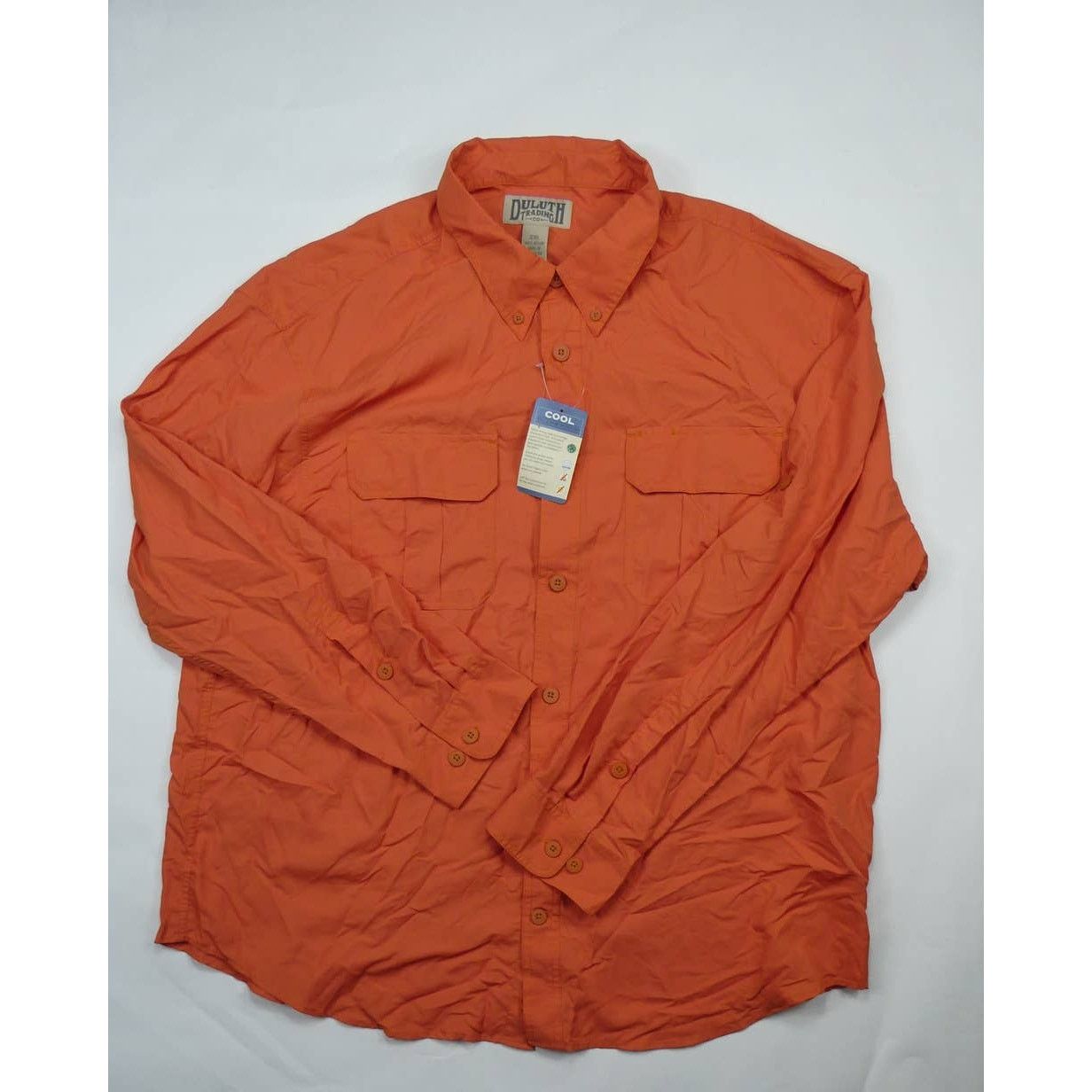 Duluth Trading Company DULUTH Action Standard Fit Long Sleeve Shirt, 2XL orange NEW Size US XXL / EU 58 / 5 - 1 Thumbnail