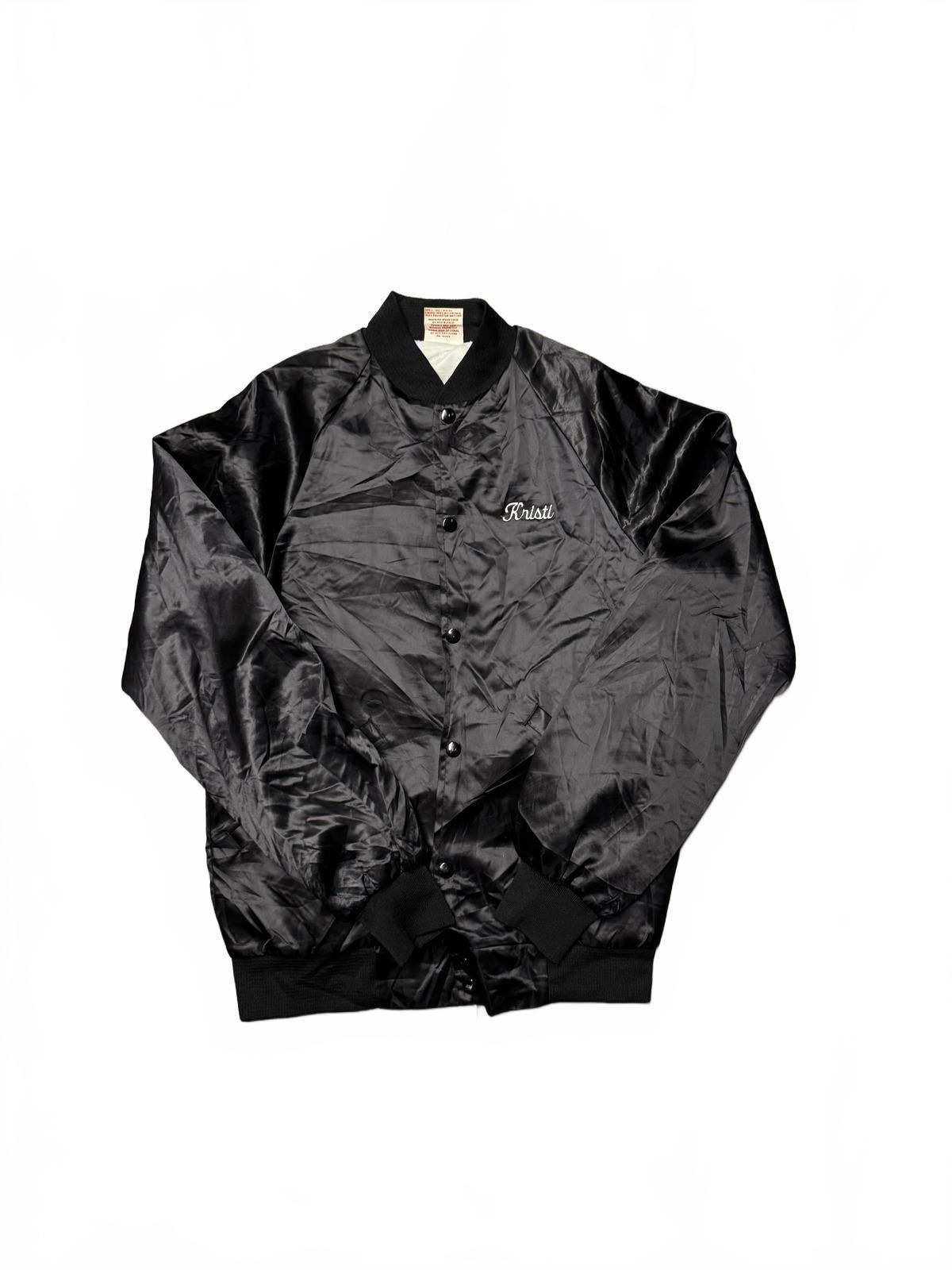 Pierre Cardin Vintage Cardinal Black Satin Varsity Jacket - Size S Size S / US 4 / IT 40 - 2 Thumbnail