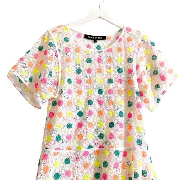 Other Ter et Bantine Multicolor Dot Knit Dress 38 Made in Italy Size S / US 4 / IT 40 - 8 Thumbnail