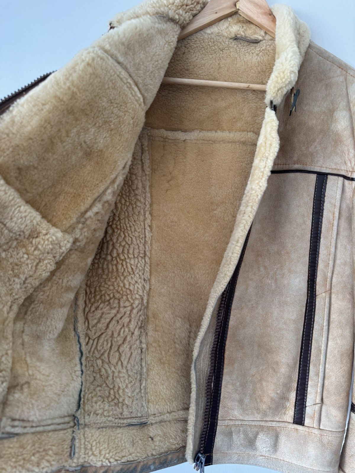 Vintage Vintage Shearling Moto Jacket Size US M / EU 48-50 / 2 - 3 Thumbnail