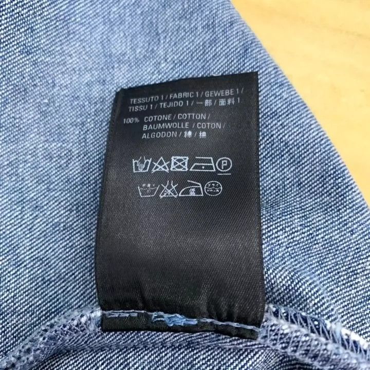 Balenciaga Balenciaga size 37 Blue denim shirt with monogram embroide Size US M / EU 48-50 / 2 - 7 Thumbnail