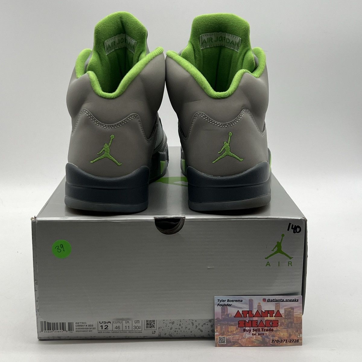 Jordan Brand Air Jordan 5 green bean Size US 12 / EU 45 - 3 Thumbnail