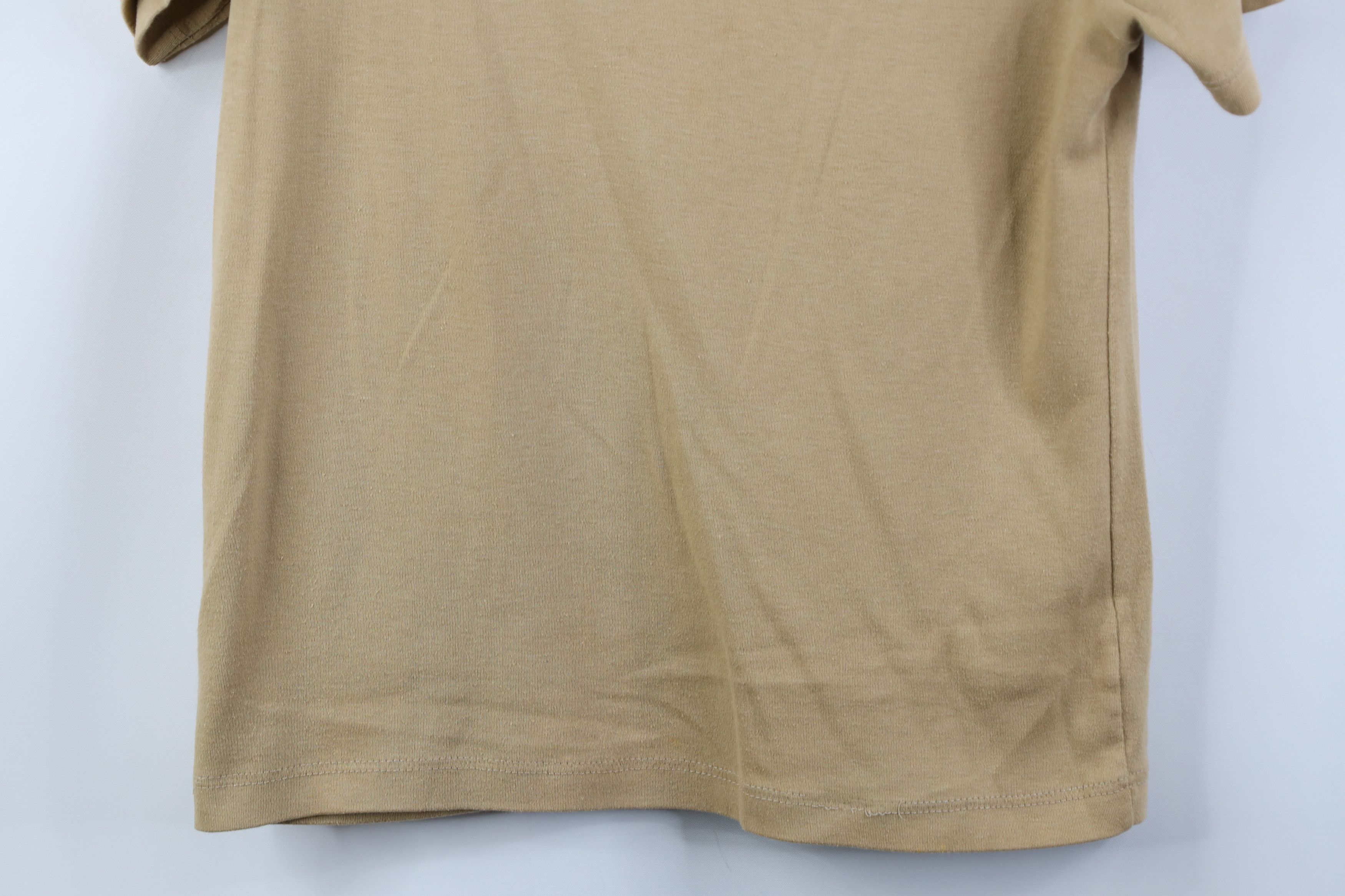 Vintage Vintage 70s Streetwear Knit Collared Polo Shirt Beige Size L / US 10 / IT 46 - 3 Thumbnail