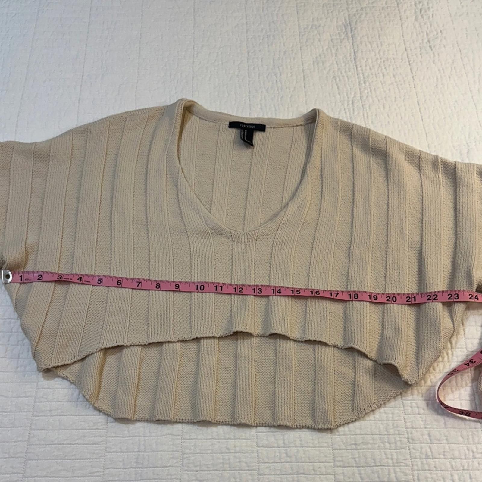 Forever 21 Forever 21 Knit Balletcore Medium Cropped Sweater Camel Size M / US 6-8 / IT 42-44 - 5 Thumbnail