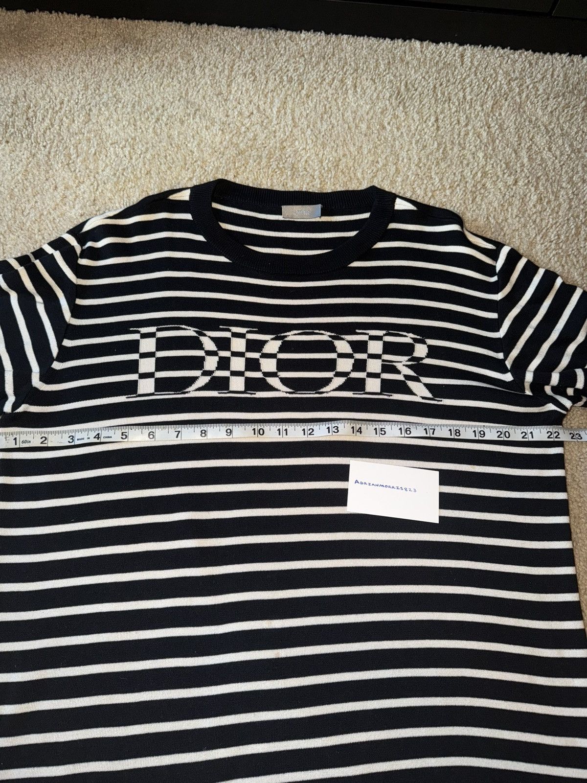 Dior Dior striped shirt size M Size US M / EU 48-50 / 2 - 6 Thumbnail
