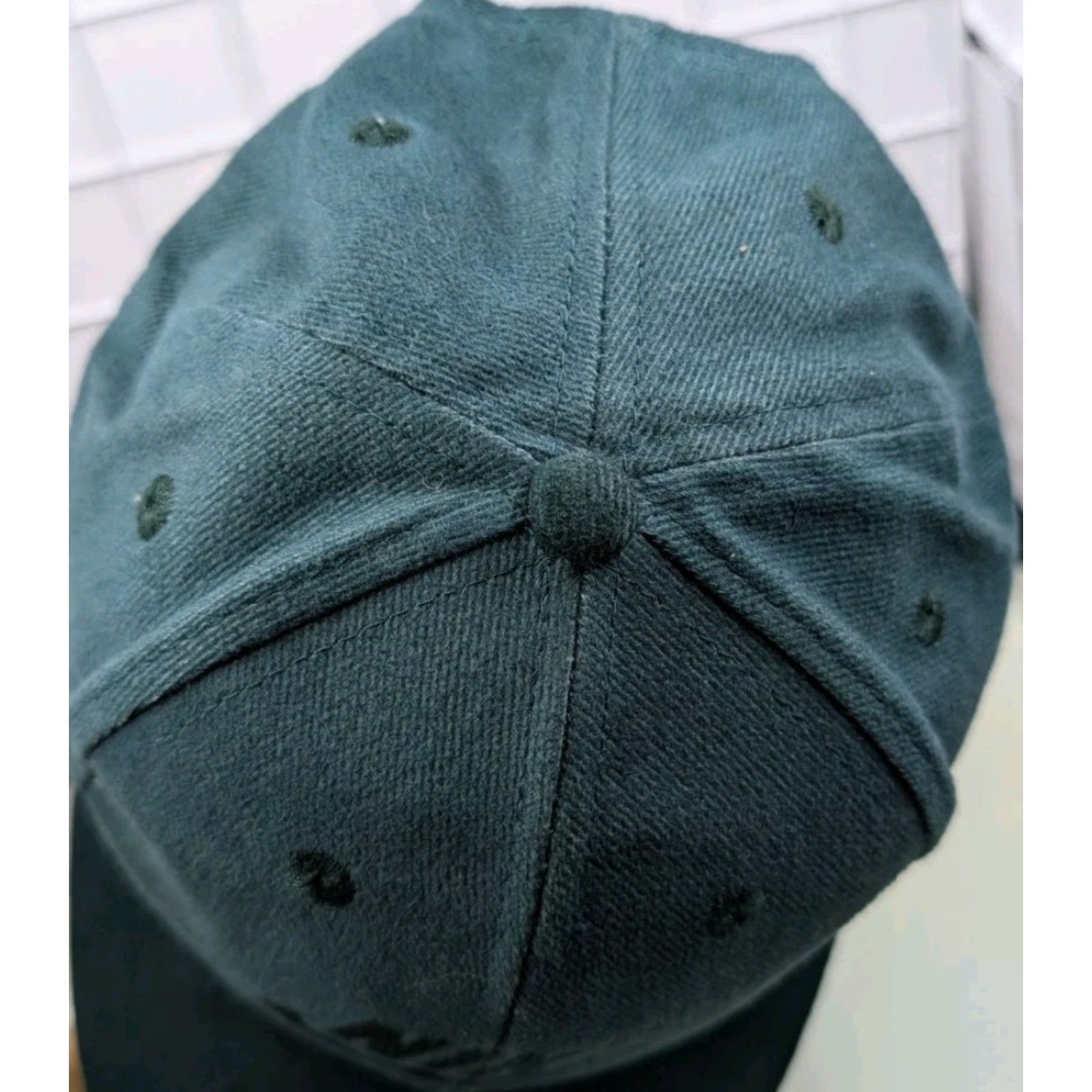 Nike VINTAGE Nike Snapback Baseball Hat Cap Swoosh Spellout Green OSFM Mens 90s Sports Classic Cap Size ONE SIZE - 4 Thumbnail