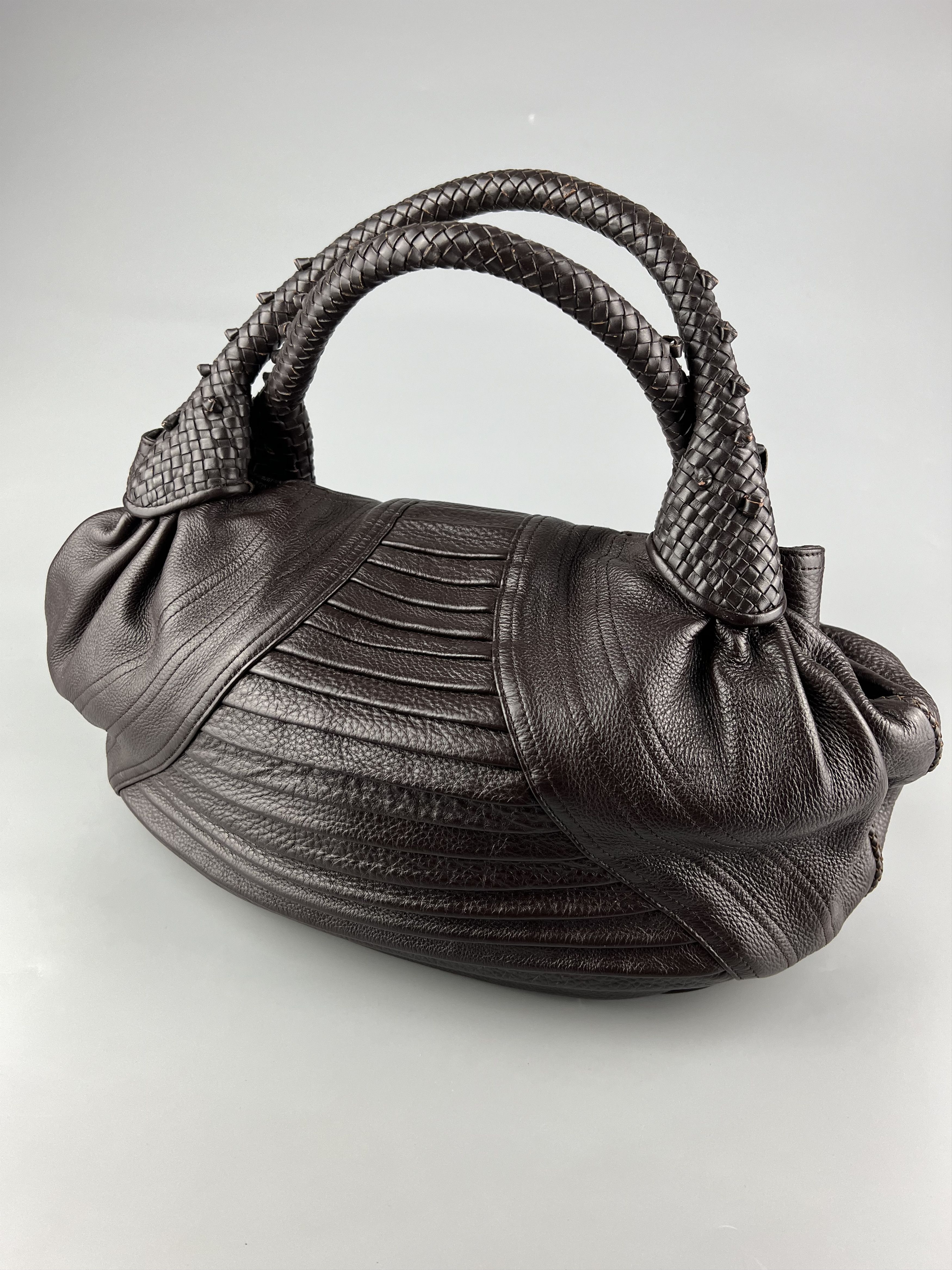 Fendi Fendi Spy Brown Leather Handbag Size ONE SIZE - 2 Thumbnail