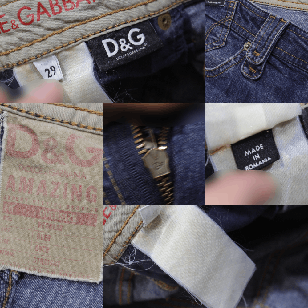 Dolce & Gabbana 00S "Amazing" Oversize Straight Jeans Vintage Size 32" / US 10 / IT 46 - 6 Thumbnail