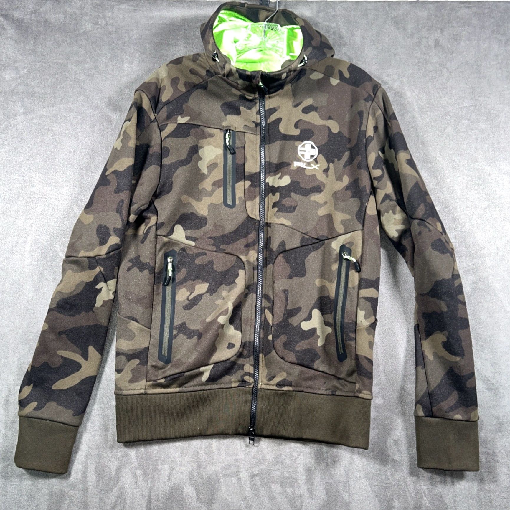 Ralph Lauren Ralph Lauren RLX Camouflage Full Zip Jacket Mens M Hooded Performance Pockets Size US M / EU 48-50 / 2 - 2 Thumbnail