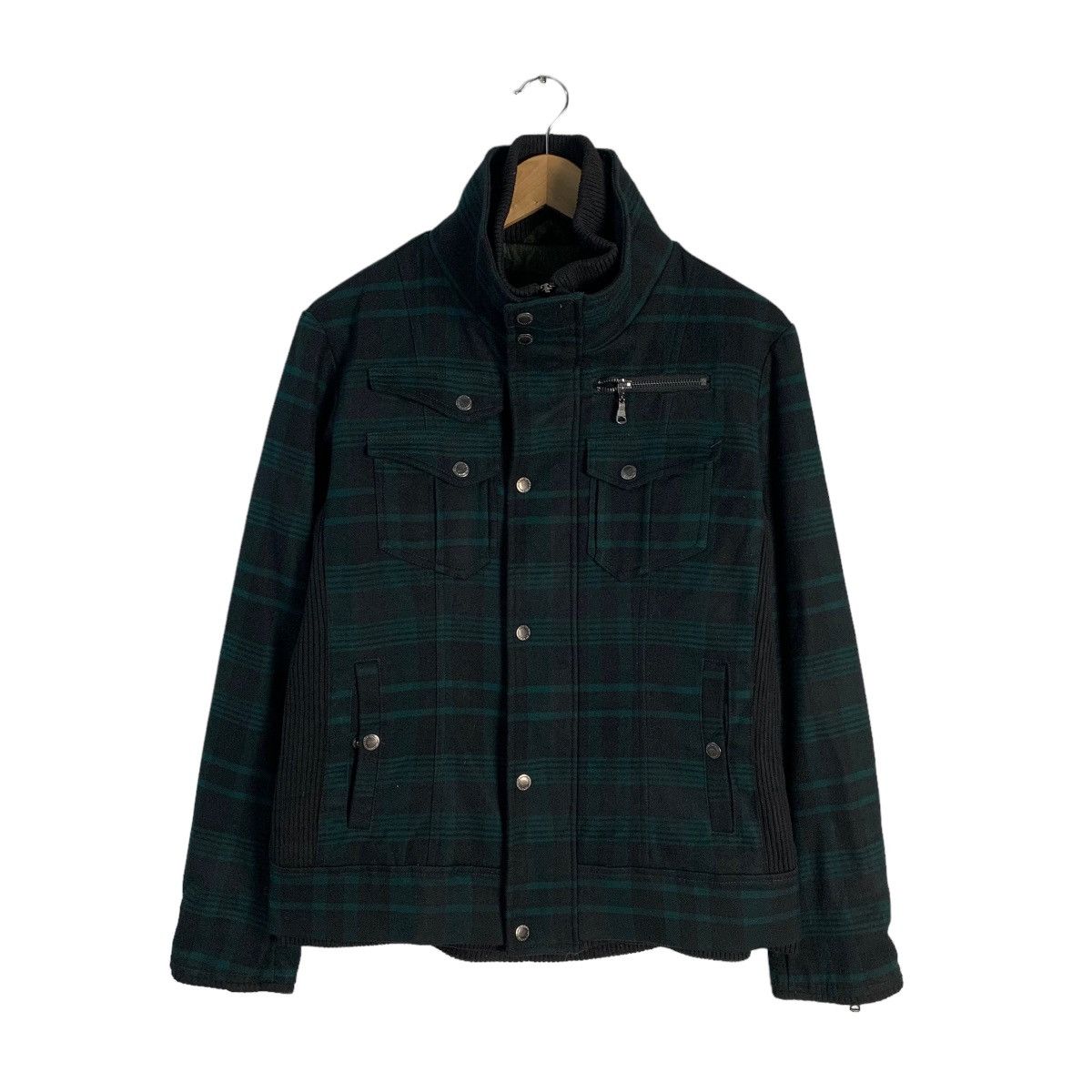 semanticdesign Semantic Design Plaid Tartan Double Zipper Jacket Size L / US 10 / IT 46 - 2 Thumbnail