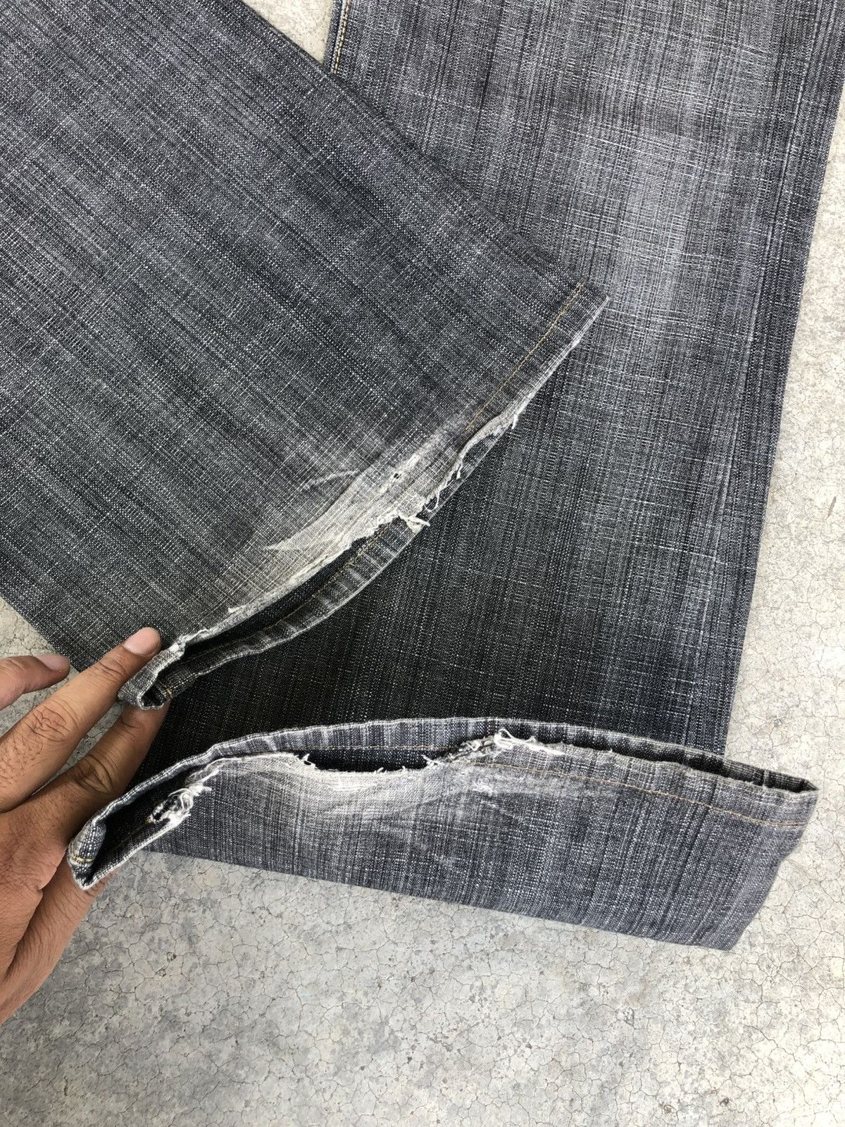 If Six Was Nine Japanese Edwin Flared Jeans Loose Jeans Distressed Jeans Size US 33 - 17 Thumbnail