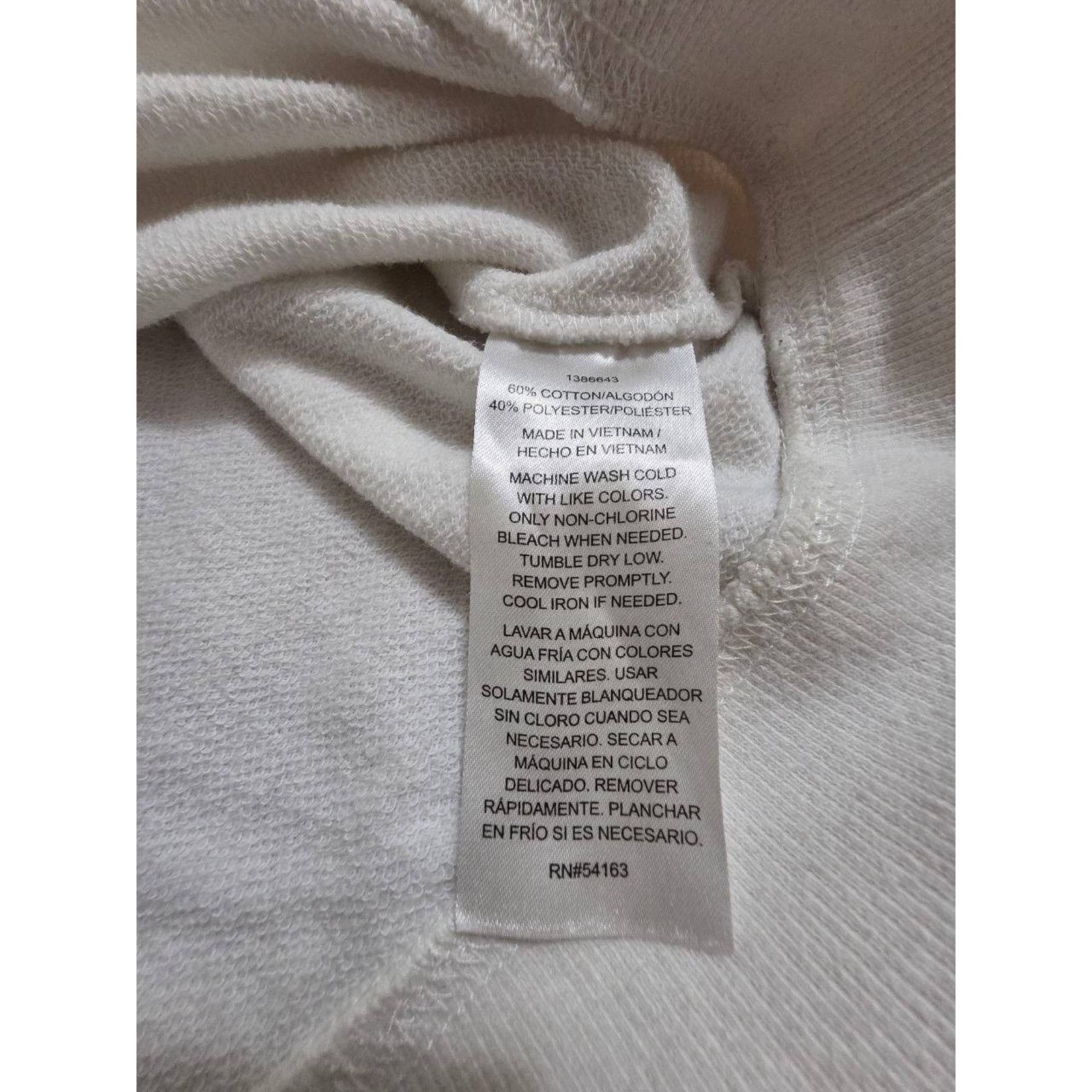 Calvin Klein Calvin Klein Crop Light-Weight Hoodie White Small A001182 Size S / US 4 / IT 40 - 7 Thumbnail