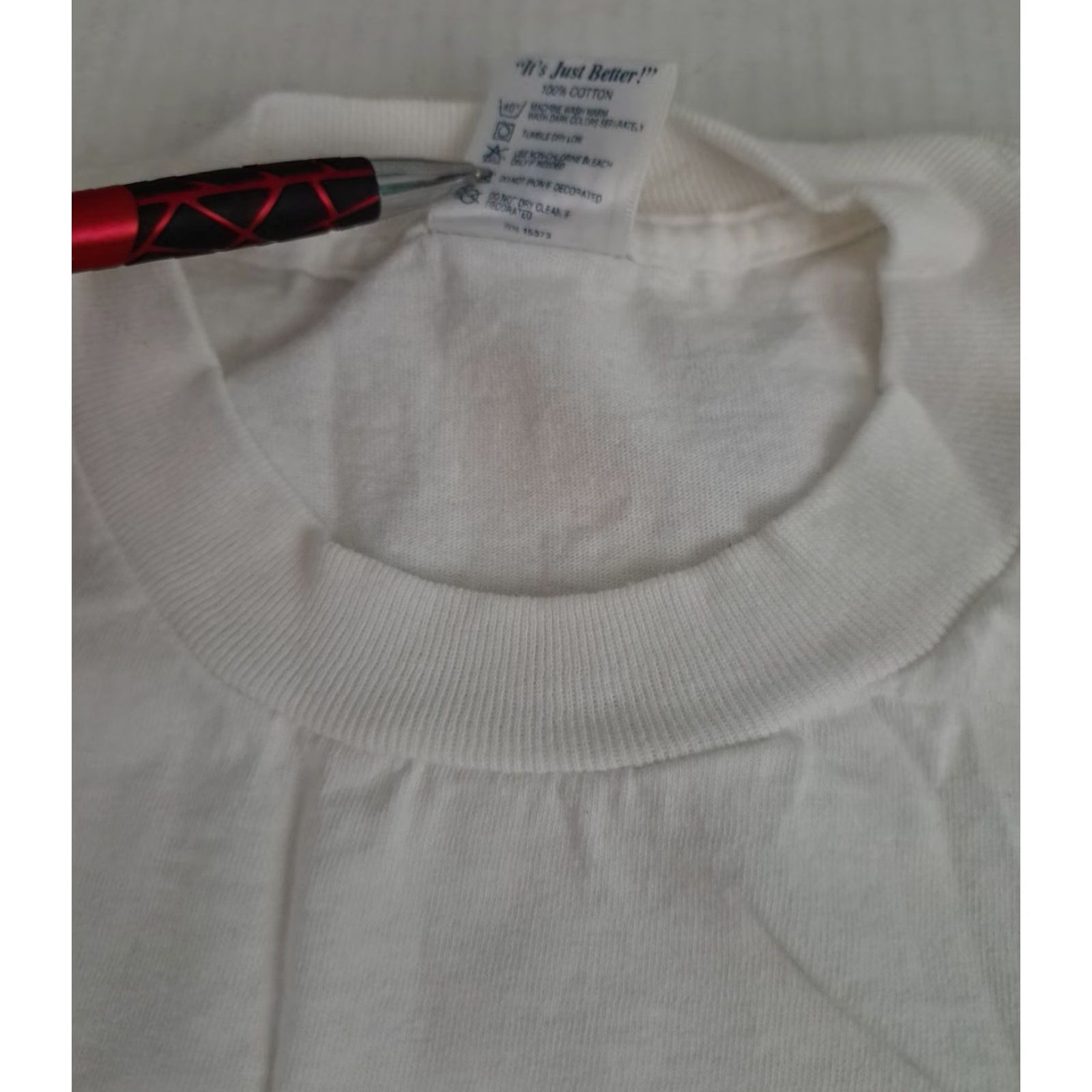 Delta VINTAGE Bull Durham Bulldogger Bull Wrestler T-Shirt Delta Large White Cotton Crew Neck Short Sleeve Men Rodeo 1990s Canvas Logo Size US L / EU 52-54 / 3 - 5 Thumbnail
