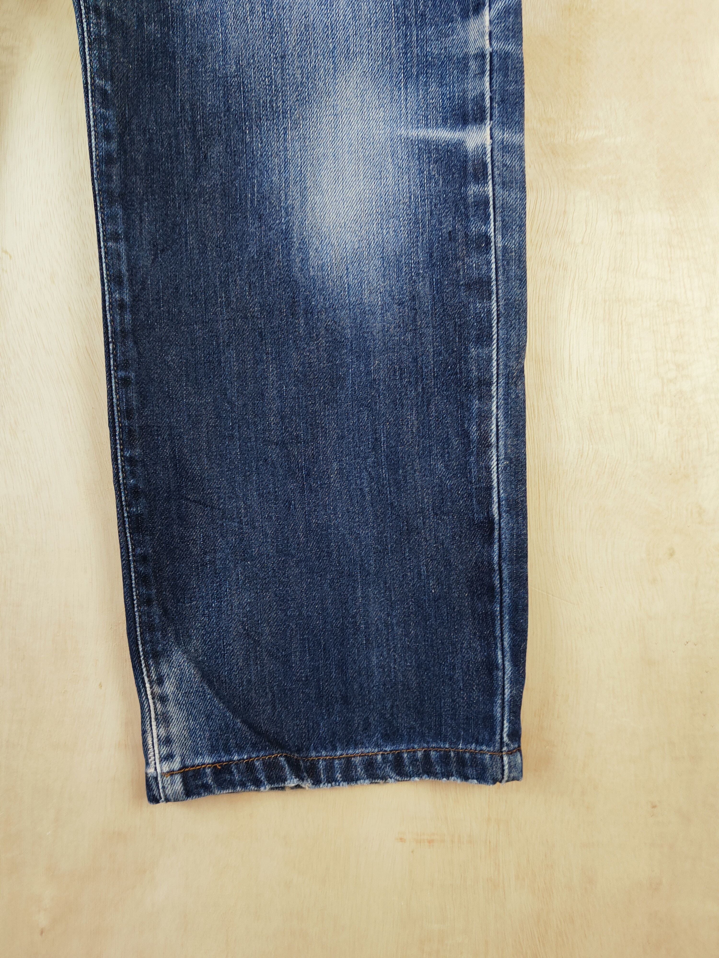 Edwin Edwin Dark Blue Distressed Ripped Jeans #S2653 Size US 33 - 6 Thumbnail