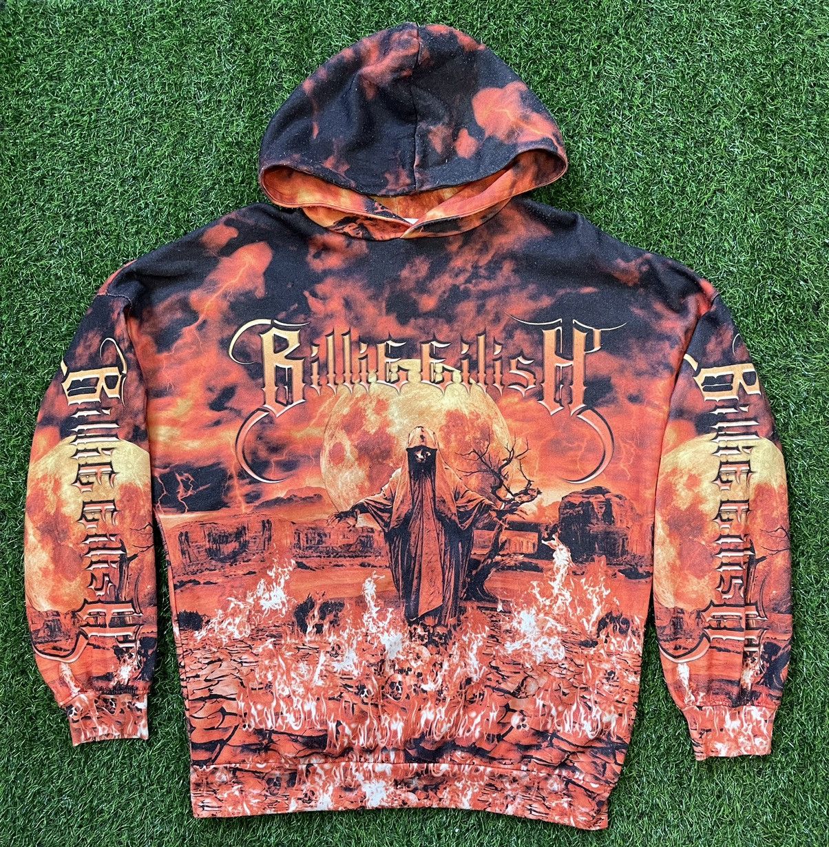 Billie eilish flame hoodie hotsell