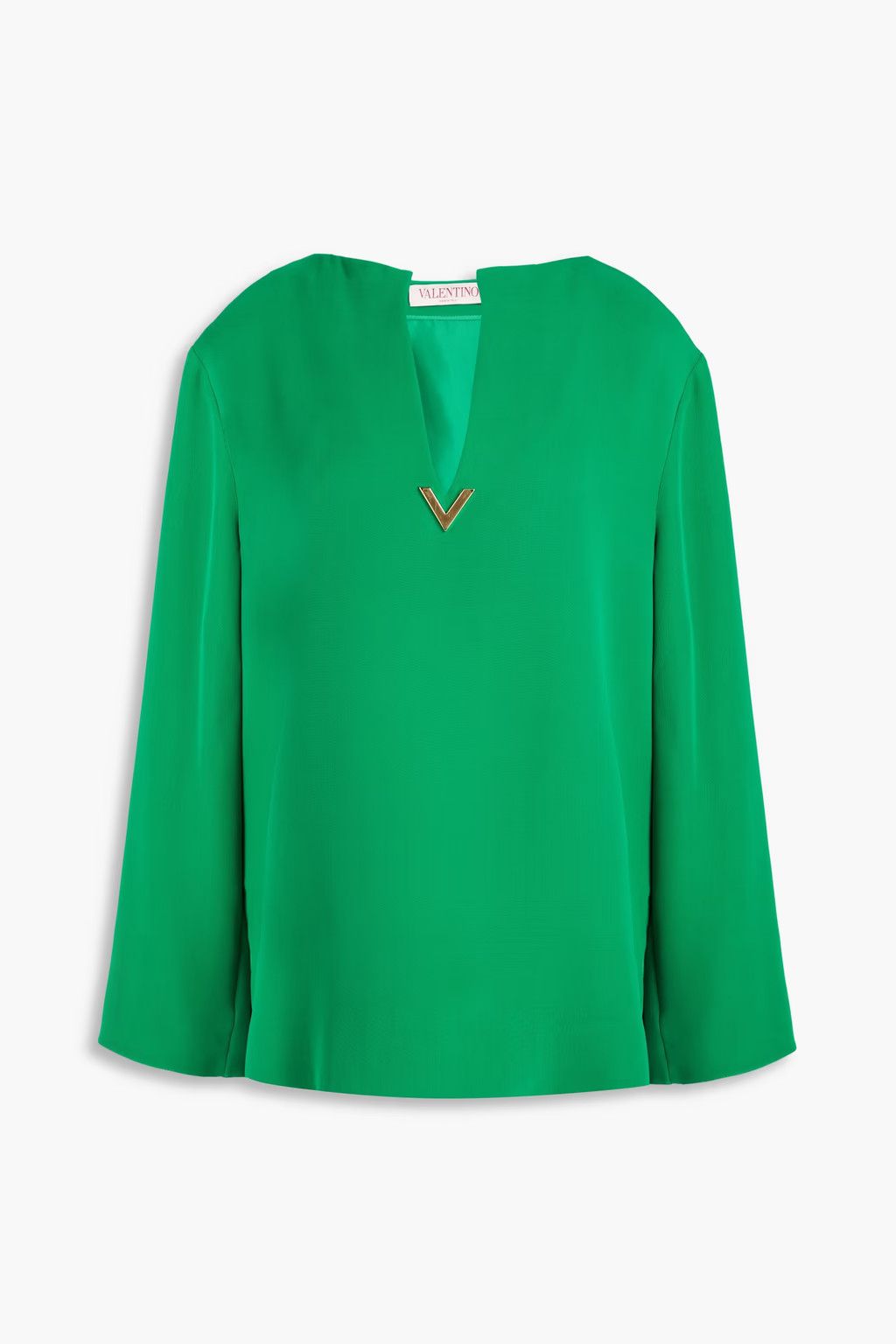 Valentino o1y0326 Blouse in Green Size XS / US 0-2 / IT 36-38 - 1 Thumbnail