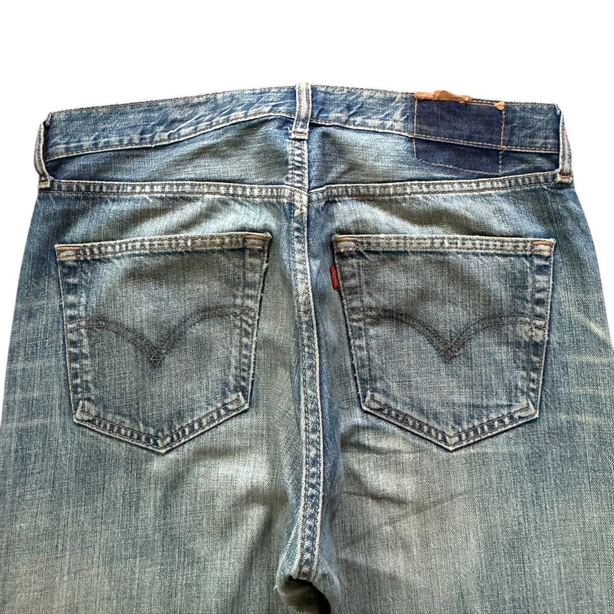 Levi's Vintage 90s Levis 501 Mud Wash Distress Loose Jeans Size US 32 / EU 48 - 4 Thumbnail