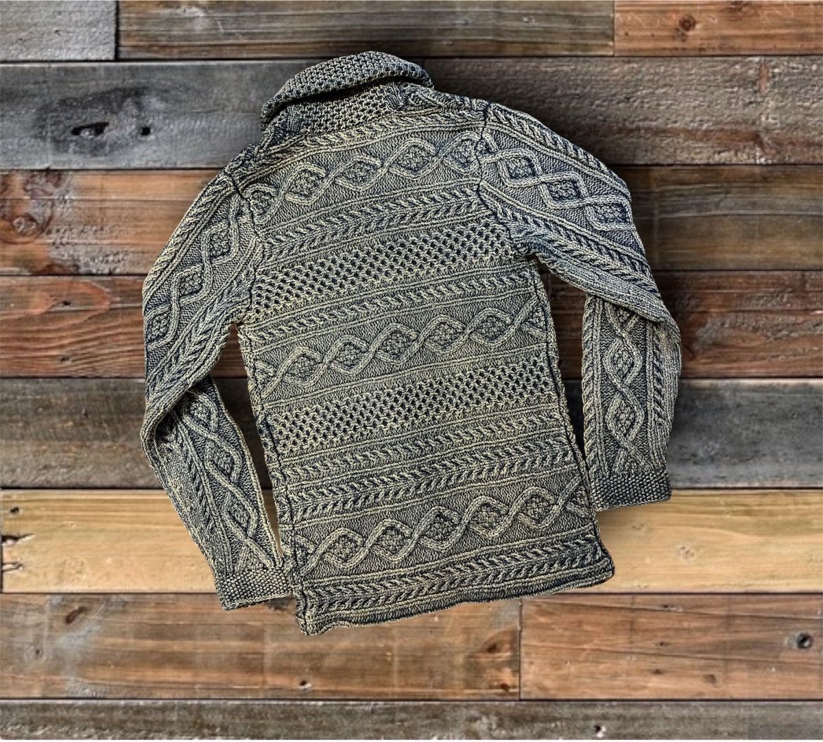 RRL Ralph Lauren DOUBLE RL RALPH LAUREN RRL INDIGO COTTON SWEATER- SIZE 2 MED Size M / US 6-8 / IT 42-44 - 2 Thumbnail