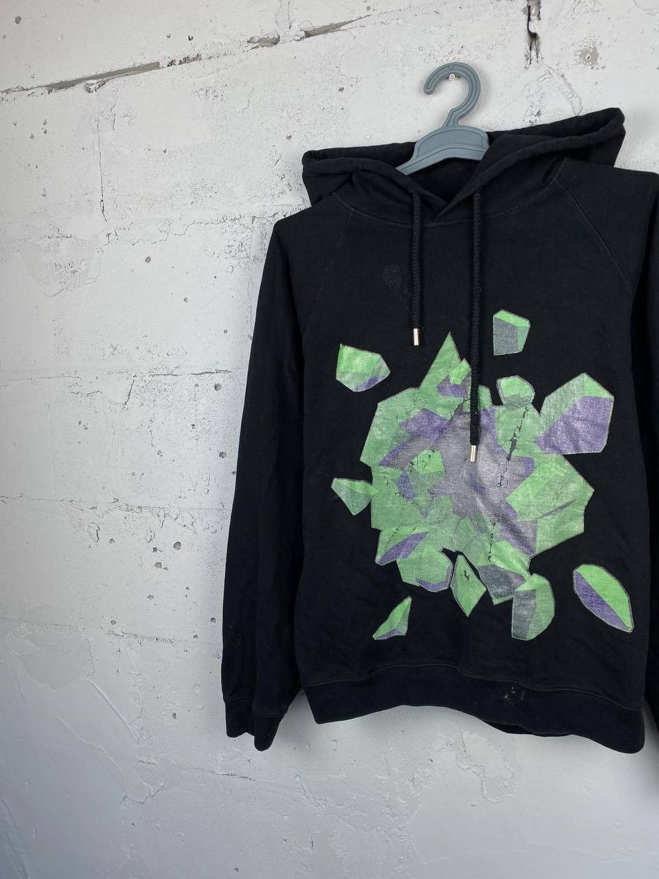 Christopher Kane × Japanese Brand CHRISTOPHER KANE Black Avant Garde Asimetryc Print Hoodie Size US M / EU 48-50 / 2 - 3 Thumbnail