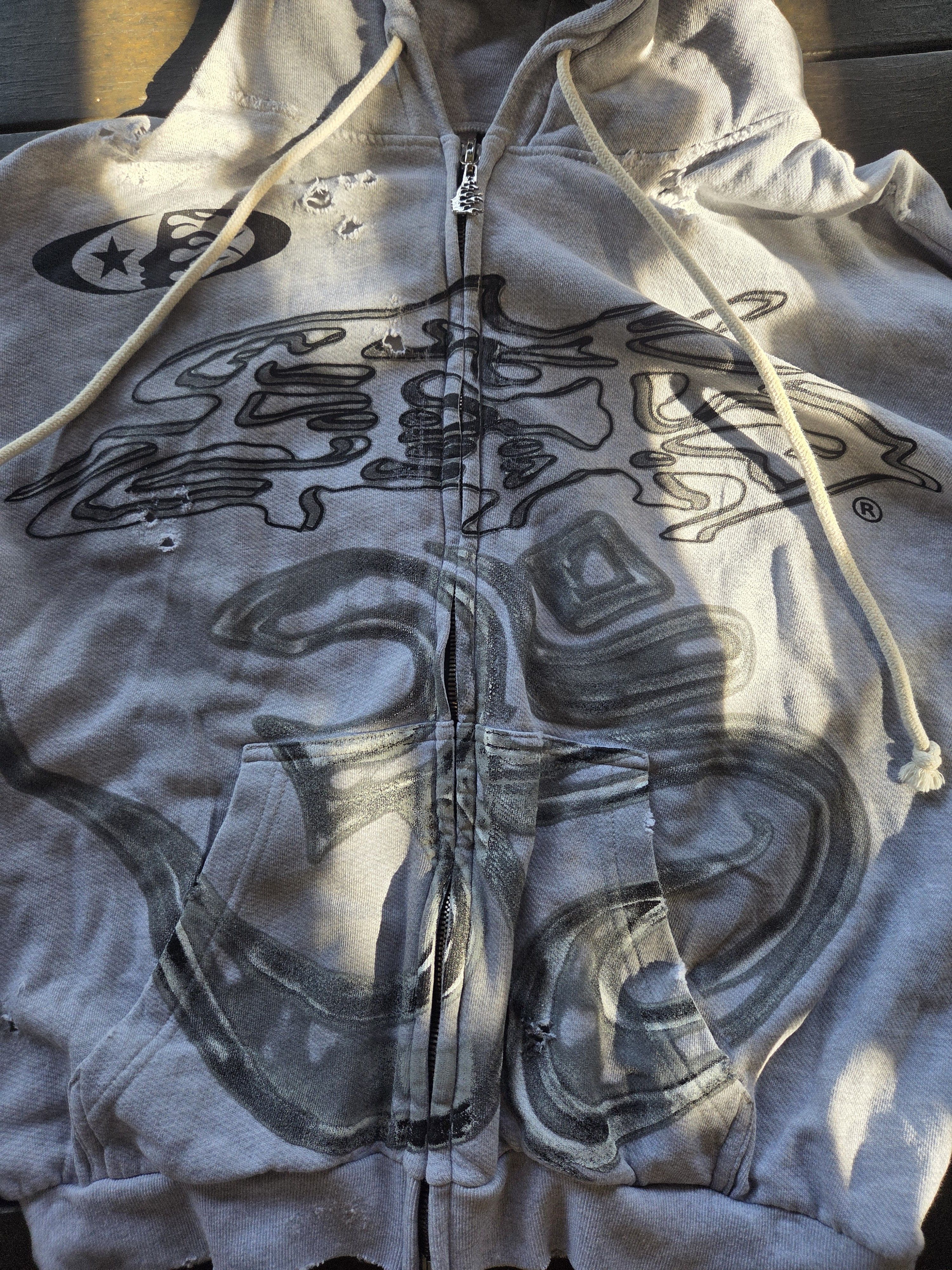 HELLSTAR Yoga Zip up Grey Hellstar Hoodie 2024 Capsule 10 size small Size US S / EU 44-46 / 1 - 18 Thumbnail