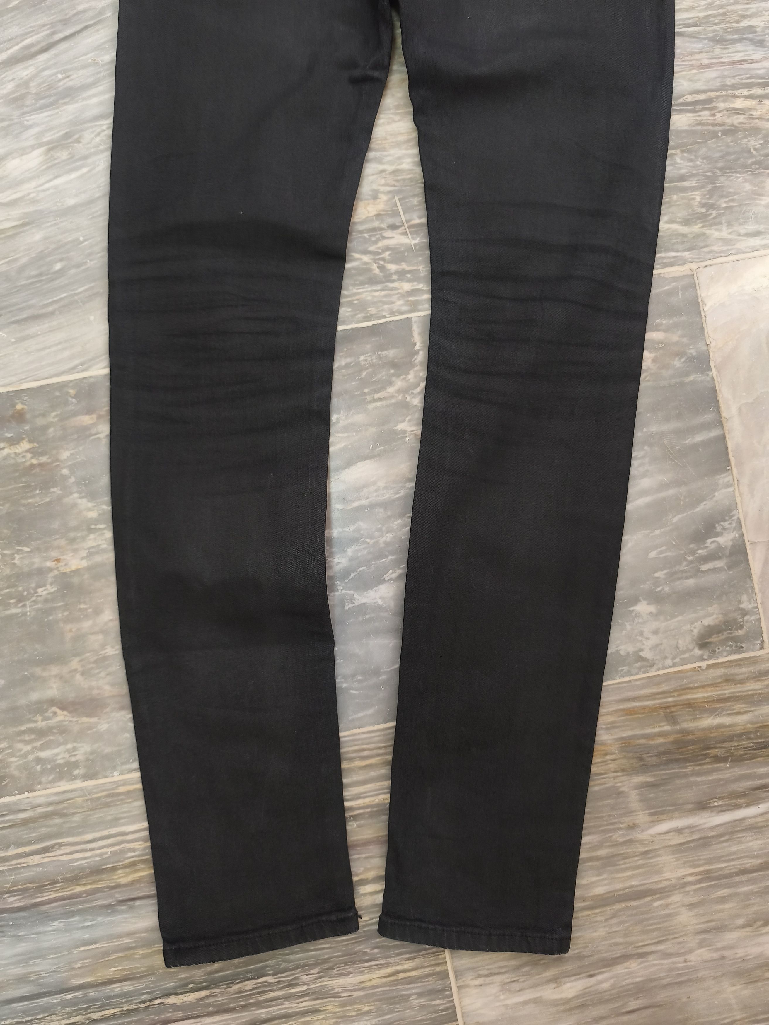 Saint Laurent Paris Saint Laurent Paris 2013 Waxed Black D02 Denim Size US 30 / EU 46 - 13 Thumbnail