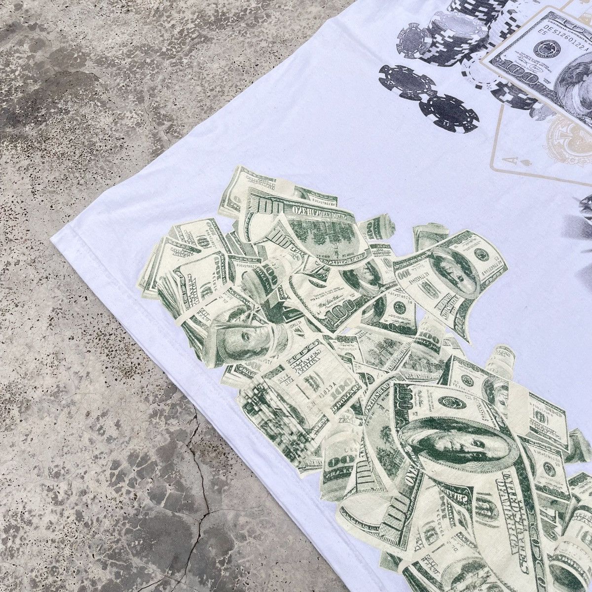 Vintage Vintage Y2K Us Dollar America Nice AOP Design Tee Deadstock Size US XL / EU 56 / 4 - 4 Thumbnail